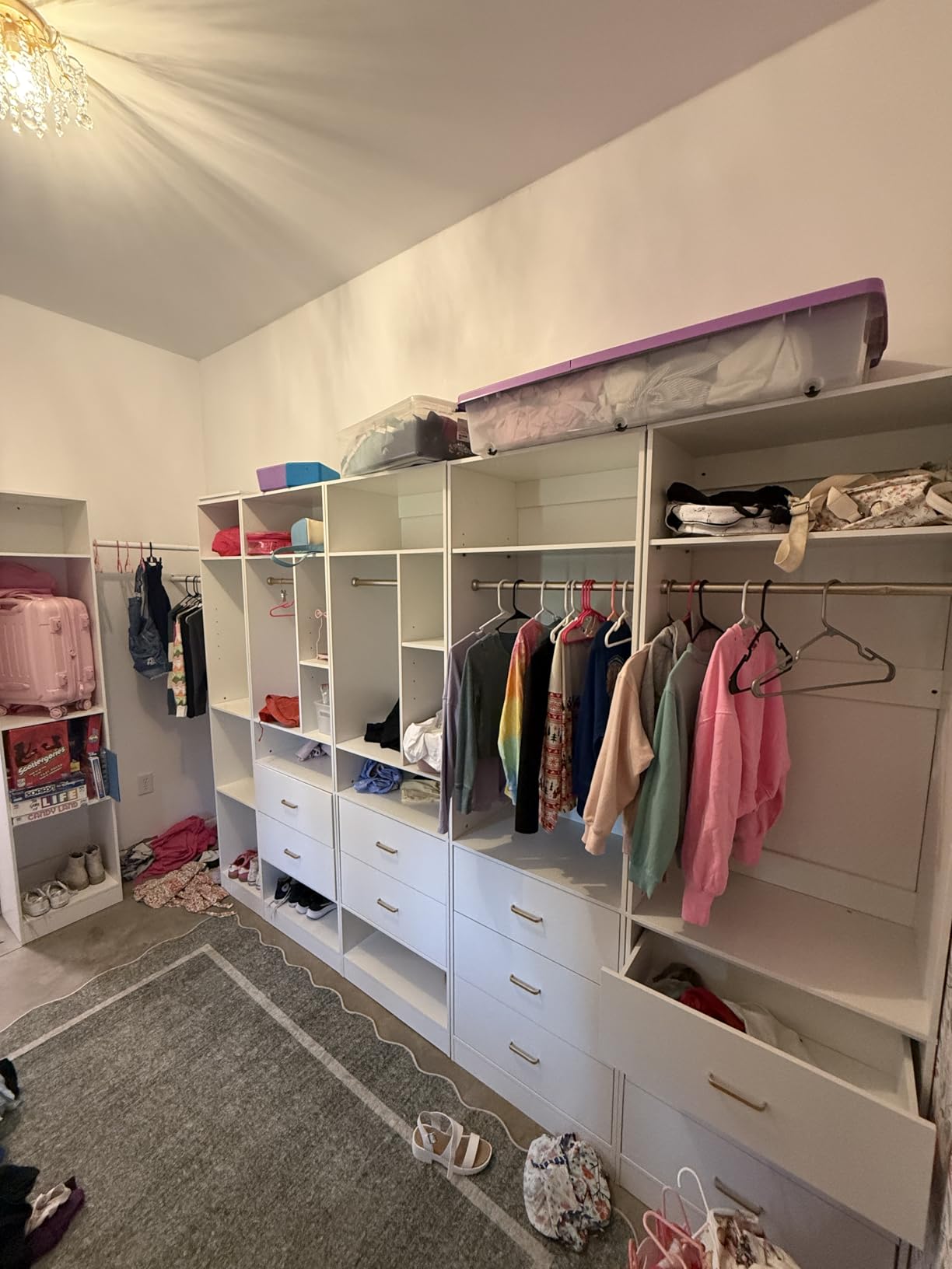 Besiost Closet Systems with 6 Wood Drawers, Closet System Set of 2 customer photo 1