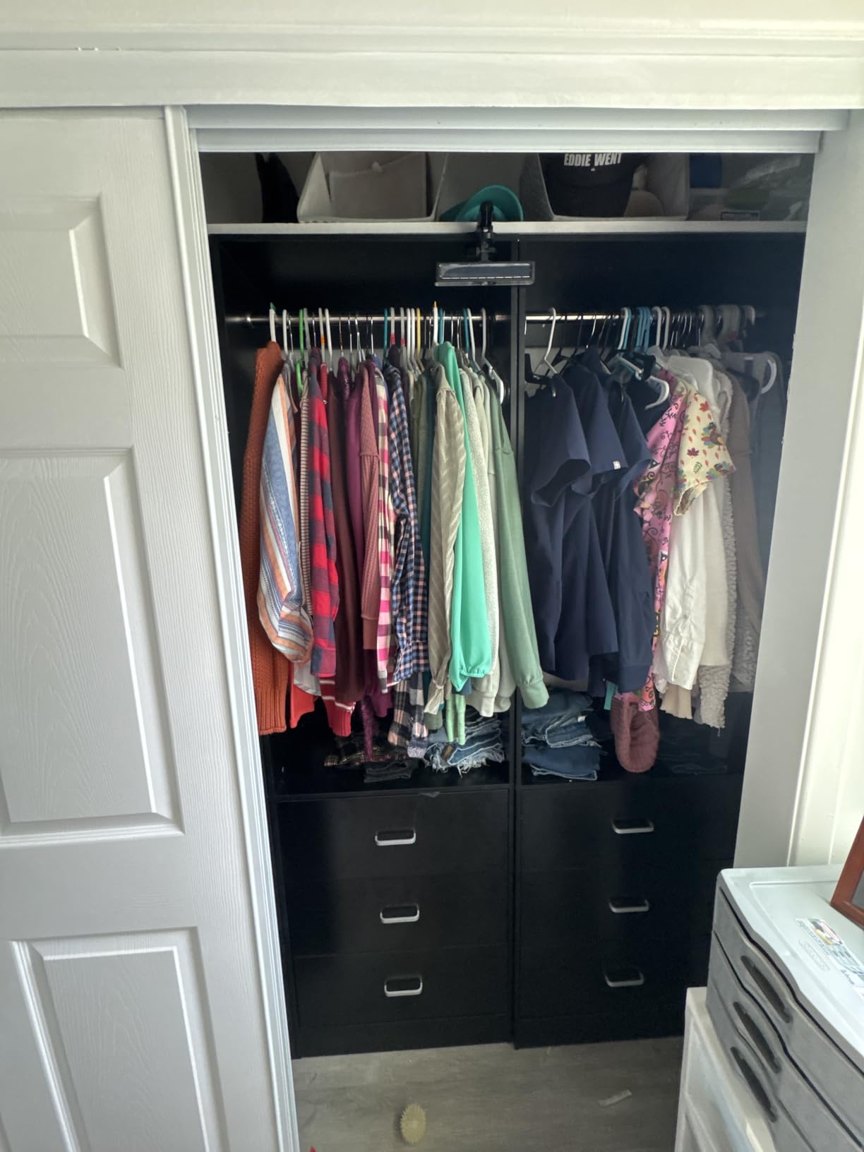 Besiost Closet Systems with 6 Wood Drawers, Closet System Set of 2 customer photo 2
