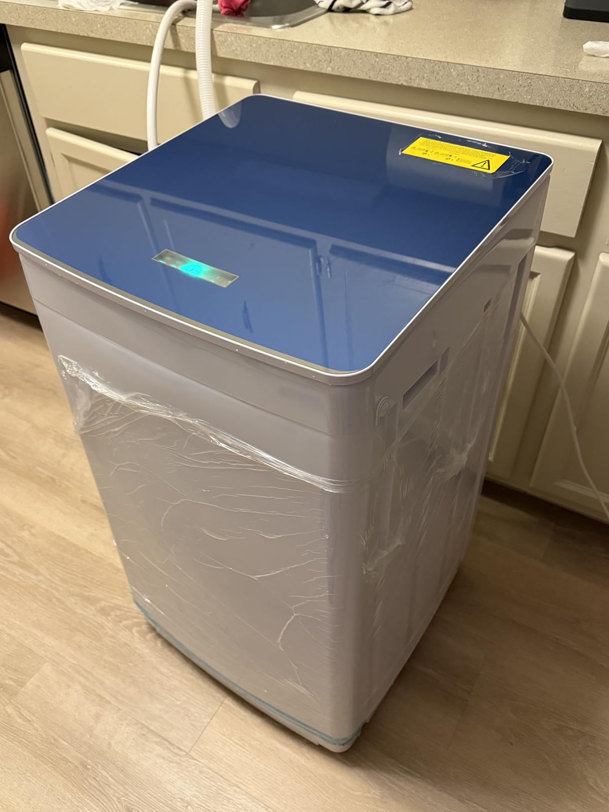 18 lbs Portable Washing Machine, Fully Automatic Portable Washer with LED Display, 7 Wash Cycles, 4 Water Levels, Top Load Washing Machine for Apartment, RV, Dorm, Home customer photo 1