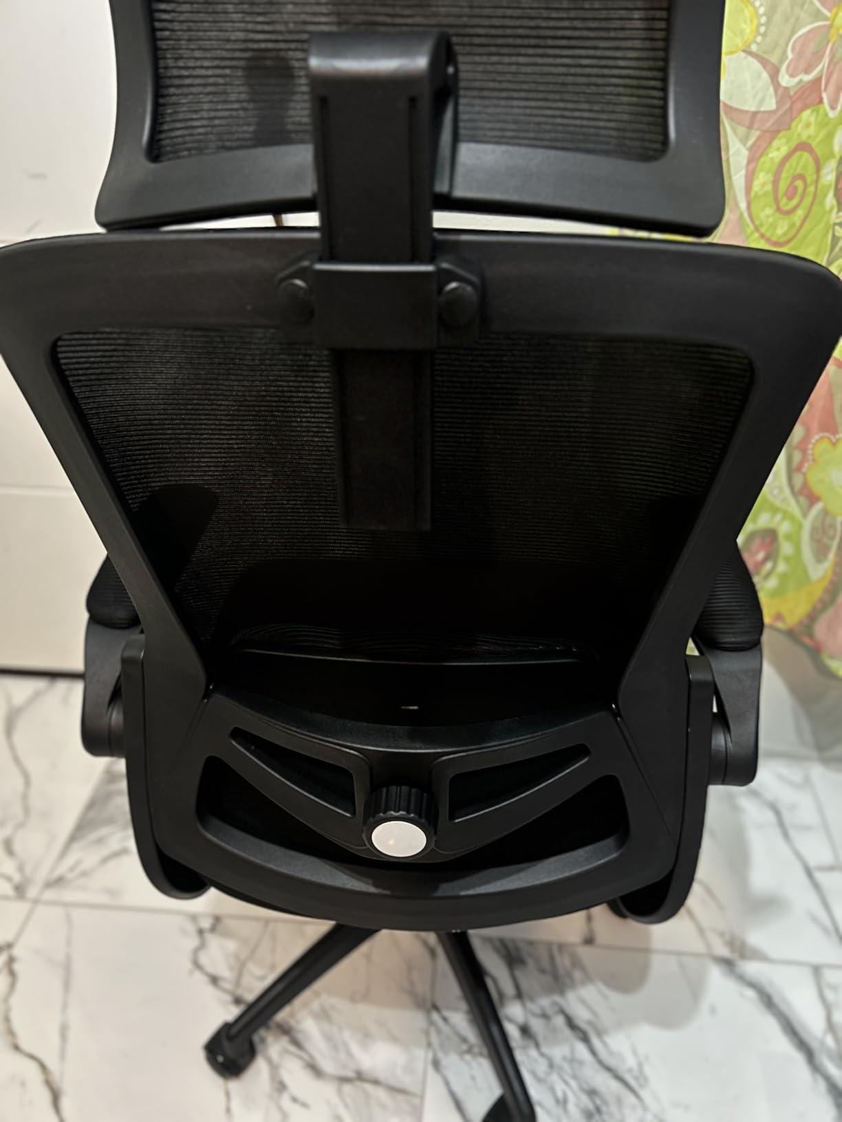 Fizzin Office Chair Mesh Computer Chairs with Adjustable Lumbar Support | Ergonomic Office Chair, Home Office Desk Chairs with Thickened Cushion and Headrest, Comfy Gaming Chair (Black) customer photo 2
