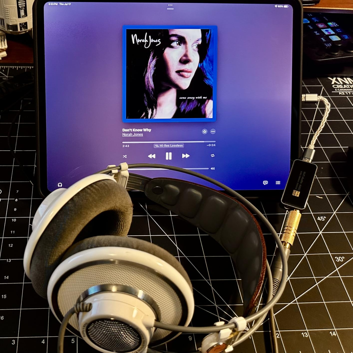 Portable Headphone Amplifier, USB C MINI DAC Amp Dongle 3.5mm & 4.4mm Balanced Outputs, HiFi 32Bit/384kHz DSD256 Dual CS43131 Audio Decoder Audio Adapter for Phones/PC/Laptops/Tablets, Silver customer photo 1