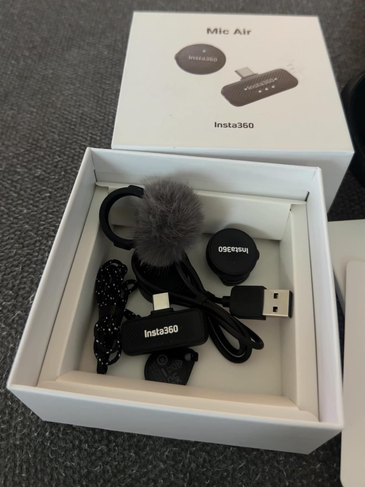 Insta360 Mic Air (1 TX + 1 RX), Noise Cancelling, 300m Range, Wireless Microphone for USB-C iPhone/Android/PC/Mac customer photo 1
