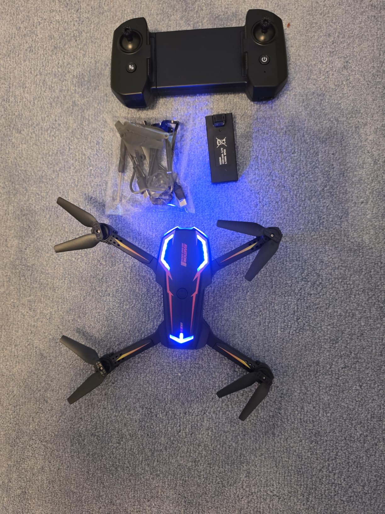 Drone with Camera for Adults, 2K HD FPV Drones with Upgrade Altitude Hold, One-Key Take Off/Landing, Speed Adjustment, Headless Mode, 2 Batteries, Beginner customer photo 2