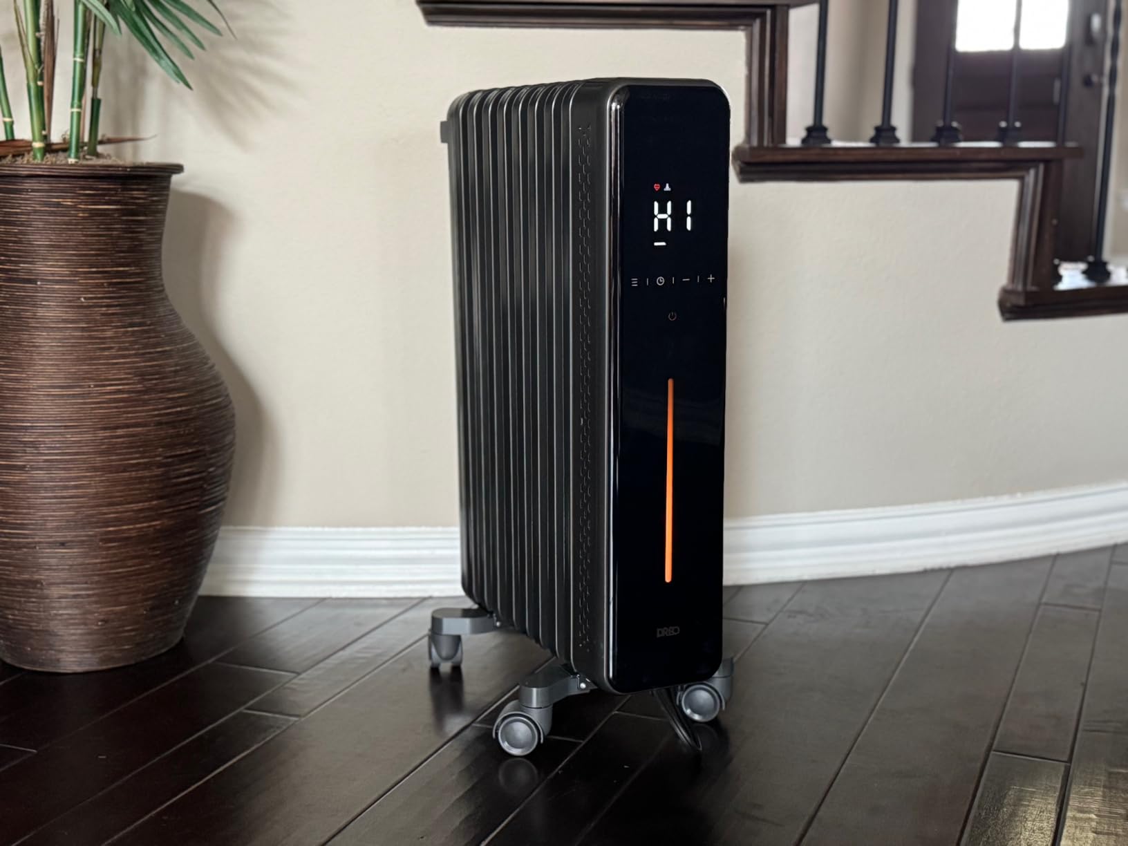 DREO Oil Filled Radiator Heater for Indoor Use, 8 Safety Protection, 1500W Electric Heaters for Large Room, 8 Fins, with Remote, 4 Modes, Digital Thermostat, 24H Timer, Quiet customer photo 2