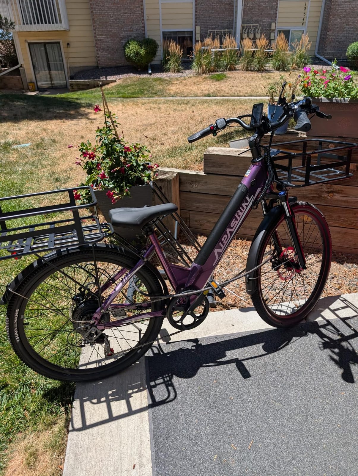 Aipas C1 Electric Bike with 1100W Peak Motor, 62 Miles Long Range Commuter Ebike for Adults, 26