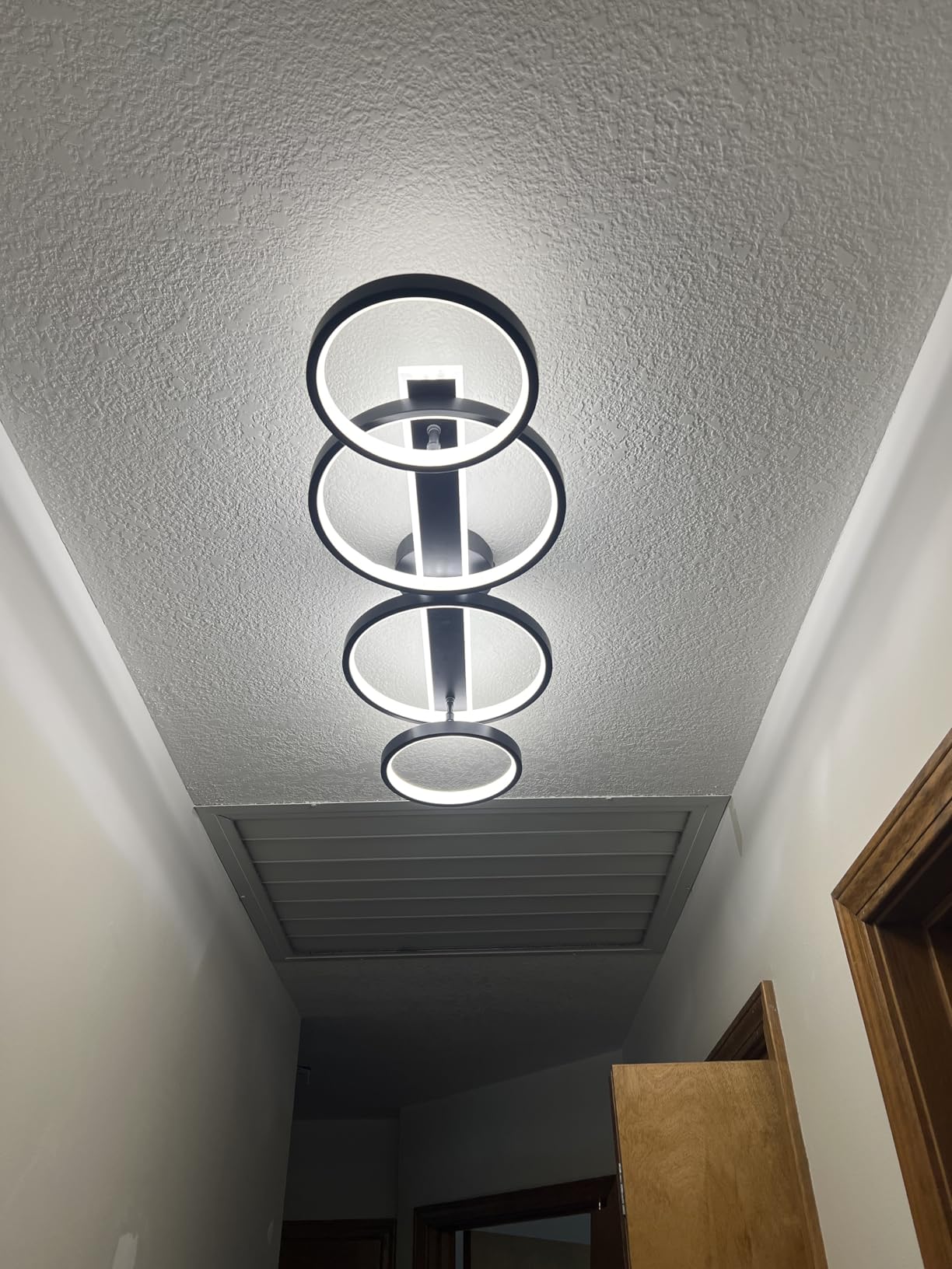 Modern LED Ceiling Light 60W White Hallway Light Fixtures 3000~6000K Aluminum Long Flush Mount LED Ceiling Lamp for Hallway, Kitchen, Bedroom, Dining Room (White,39.37Inch) customer photo 1