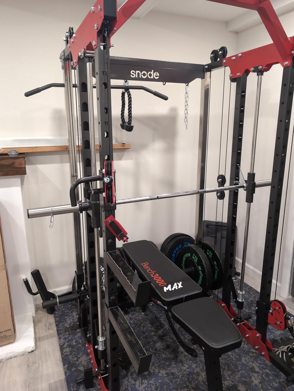 ALL10 All-in-One Smith Machine with Weight Stack and Cable Crossover System Home Gym Equipment customer photo 1