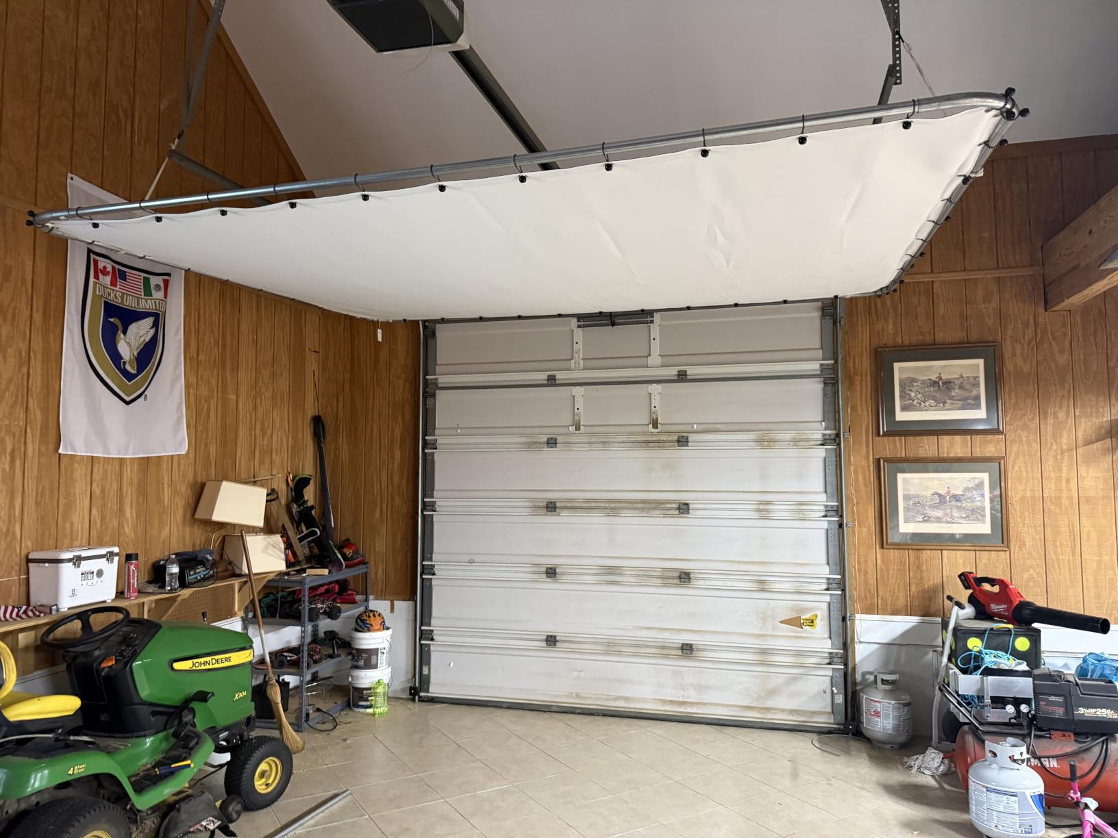 Golf Simulator Impact Screen Professional 3D Air Mesh Screen for Home/Indoor Training, Golf Projector Hitting Net for Practice with Grommet Holes, 7 Size Options customer photo 2