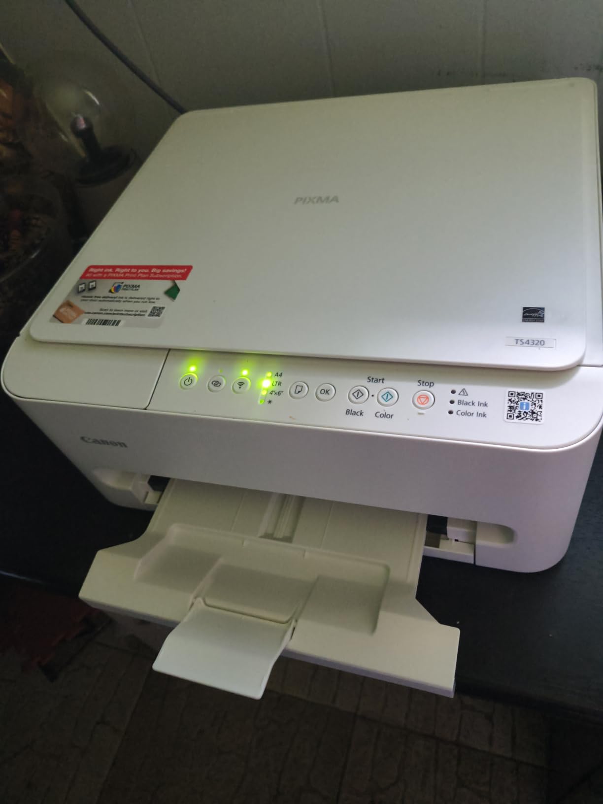 Canon PIXMA TS4320 – Wireless Color Inkjet Printer with Print, Copy, Scan customer photo 1
