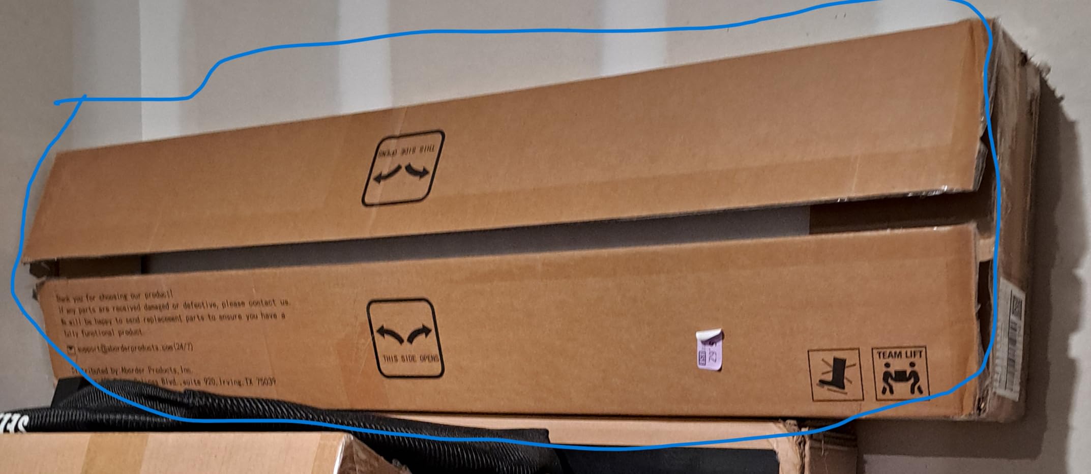 Veken 47.2 Inch Large Electric Standing Desk, Gaming Table, Black customer photo 2