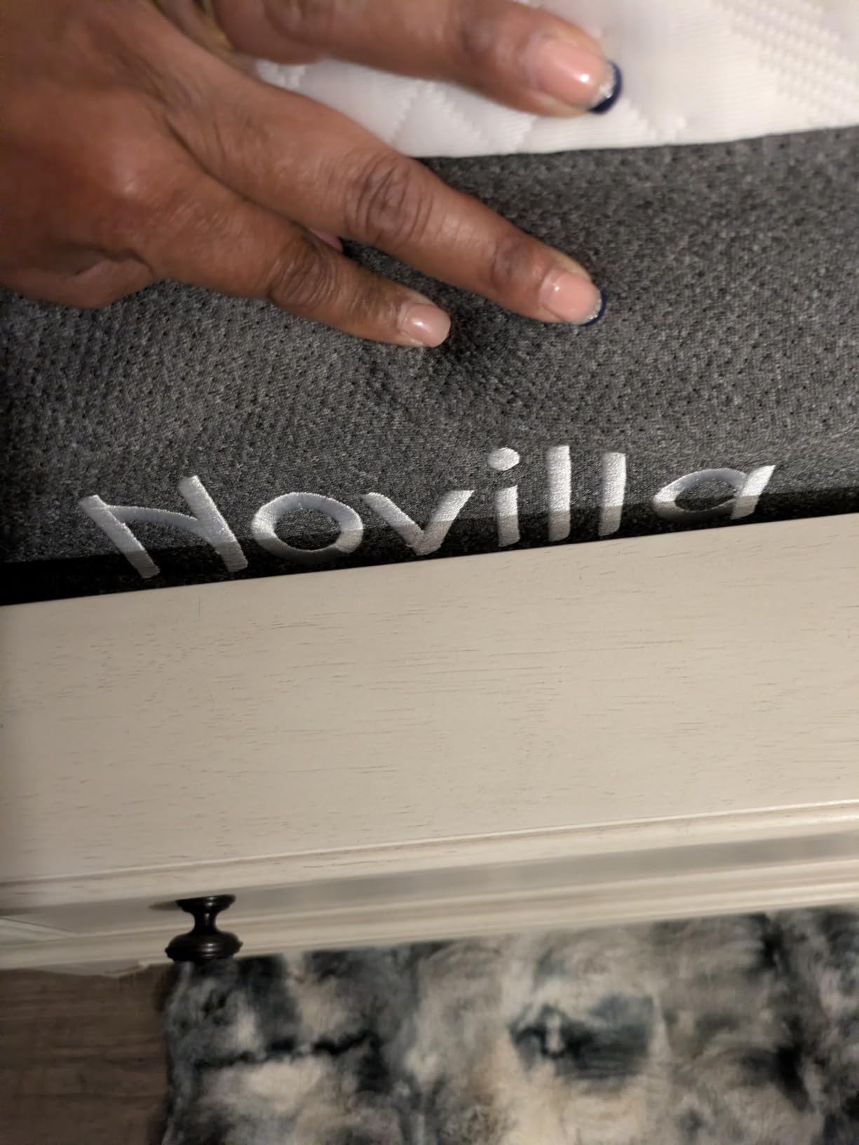 Novilla Bliss Cooling Queen Size Mattress, 12 Inch Gel-Infused Memory Foam | Mattress Queen Size in a Box with Cool-Touch Nylon Cover, Pressure Relief & Body Support with CertiPUR-US Certified Foam customer photo 2