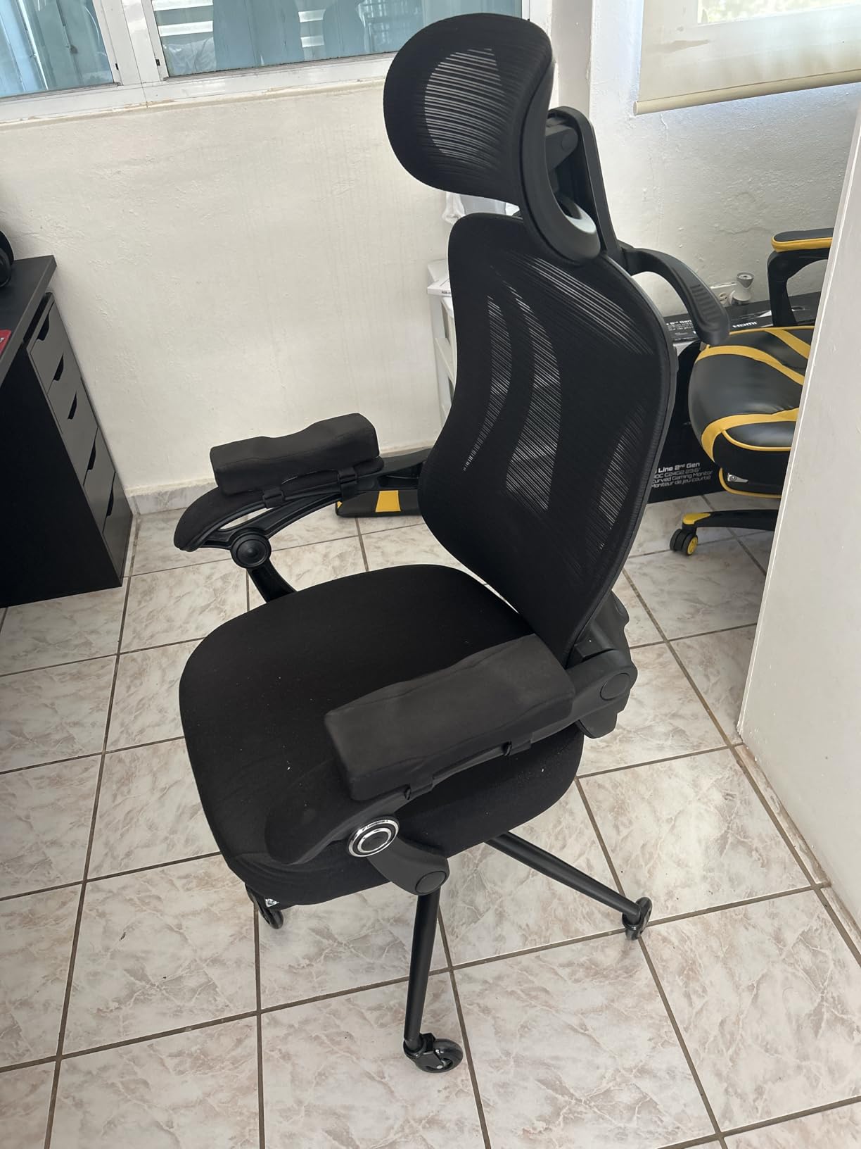 CYKOV Ergonomic Office Chair, Reclining, Footrest, Adjustable Lumbar, 350LB | 4-Way Headrest, 2-Way Lumbar, 90-135 Recline, Breathable Mesh, Gaming & Office, 5-Year Warranty customer photo 1