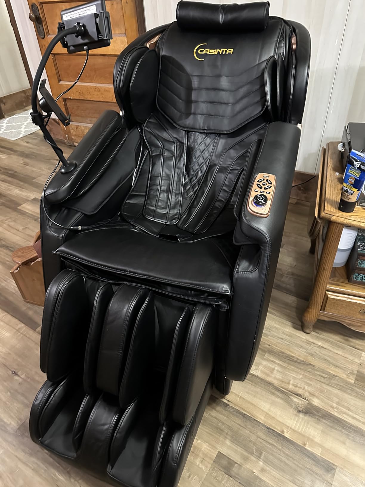 2026 Massage Chair Full Body, Massage Recliner for Living Room | 14 Fixed Rollers, 8 Airbags, 5 Auto Modes, Foot Massage, Heating, Touchscreen, Bluetooth for Lover, Parents, Premium White customer photo 1