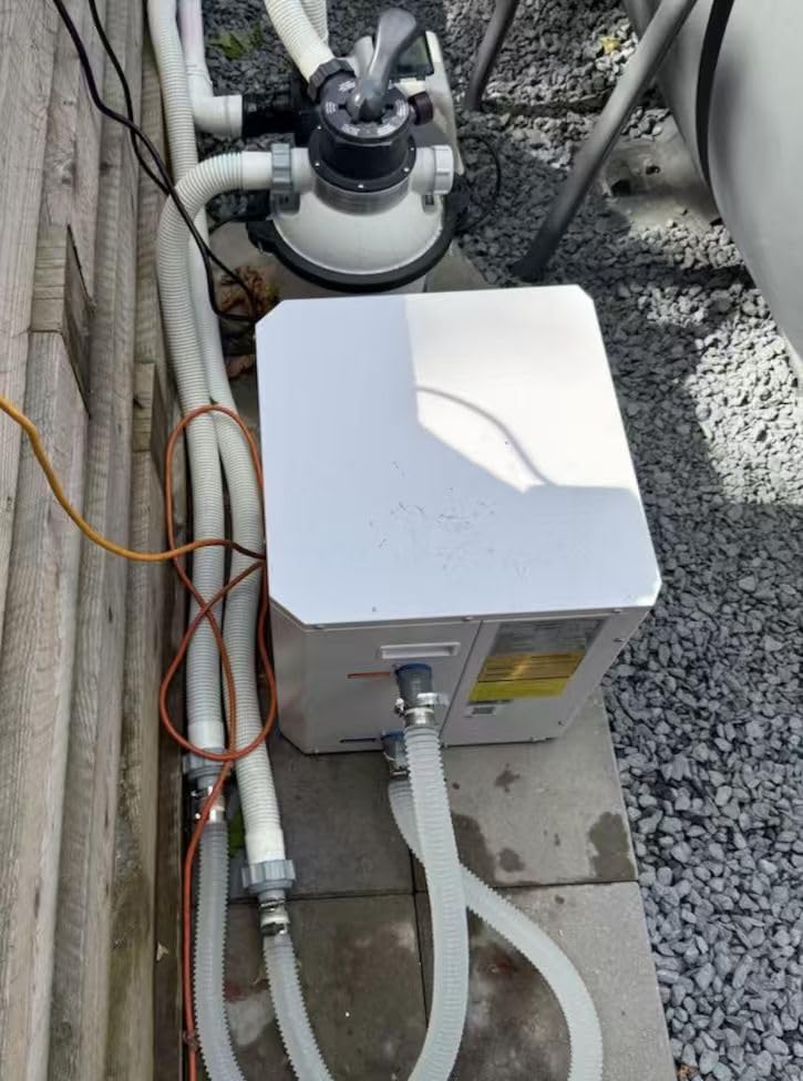 H5 Swimming Pool Heat Pump 18,450BTU 5,000 Gal High Efficiency COP4.1 Energy Save 45% Above Smart WiFi Control 110V customer photo 1