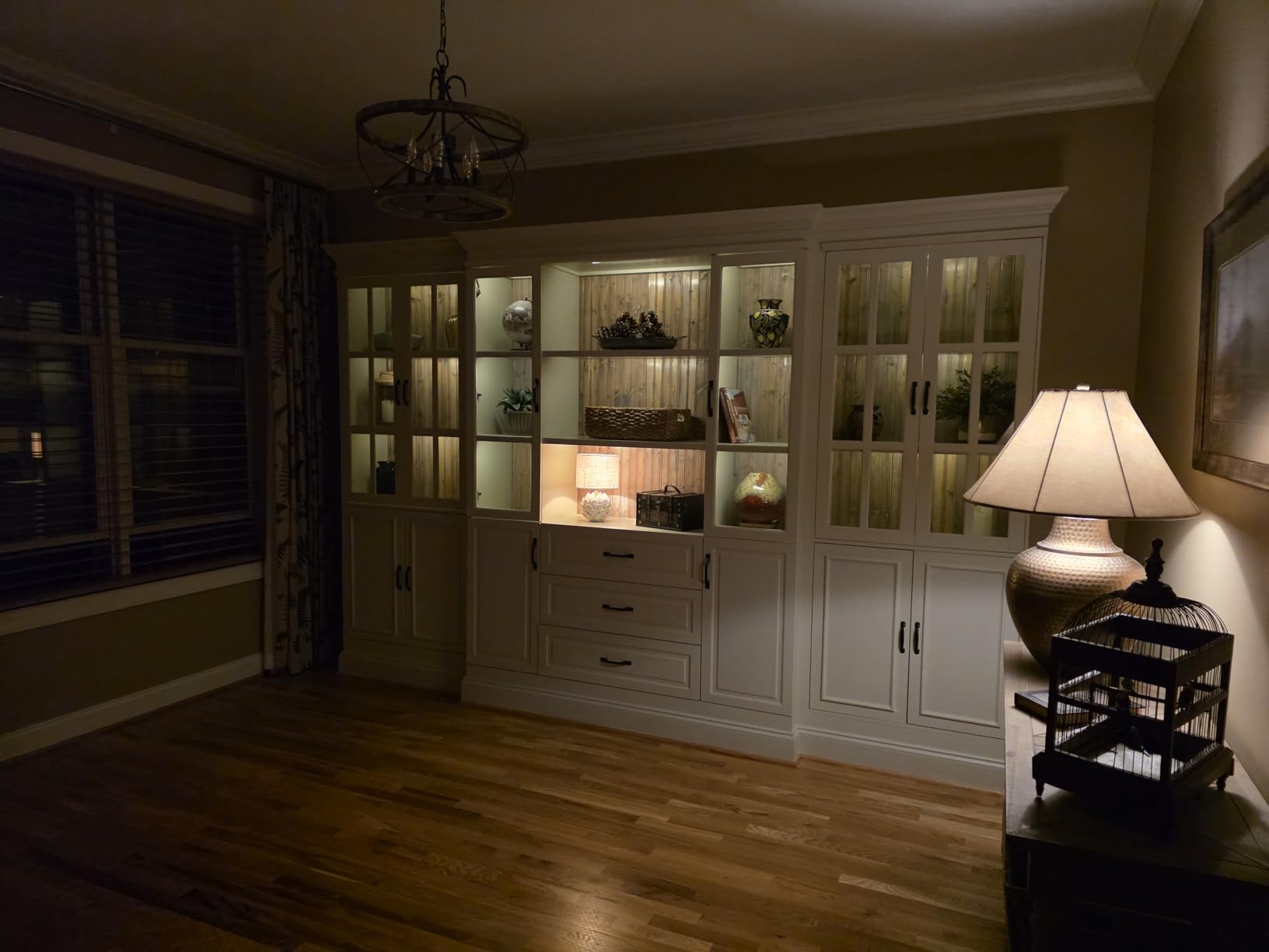 Black Shelf Lights, LED Bookcase Lighting Compatible with Alexa, WiFi Dimmable 2700K Under Shelf Lighting for Bookshelf, Display Case, Cabinets with App, Remote, Memory Function (4Pack 12In) customer photo 1