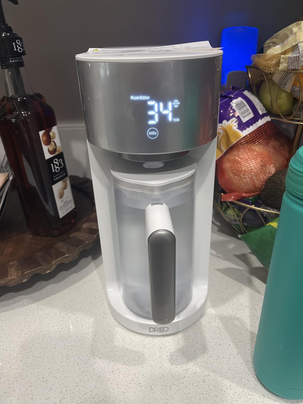 DREO Reverse Osmosis Water Filter System Countertop, RO Water Filter 112 3L customer photo 2