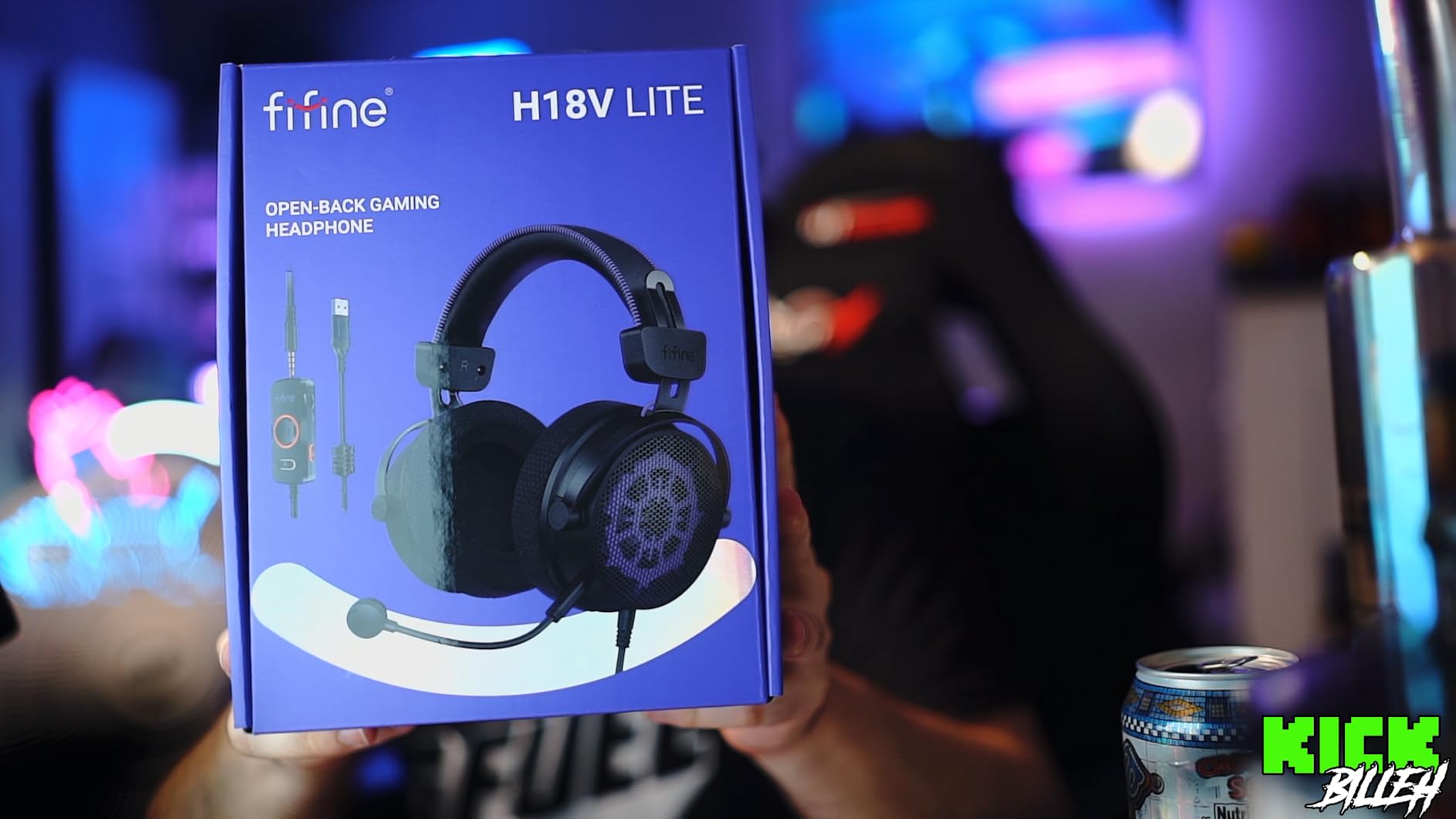 FIFINE H18V Lite Wired Open Back Gaming Headset, for PC, Xbox, PS4/PS5 | 3.5mm/USB Dual Connectivity, Large 53mm Drivers, Immersive 7.1 Surround, Airy Mesh Earmuffs, Active Noise Canceling Mic customer photo 1