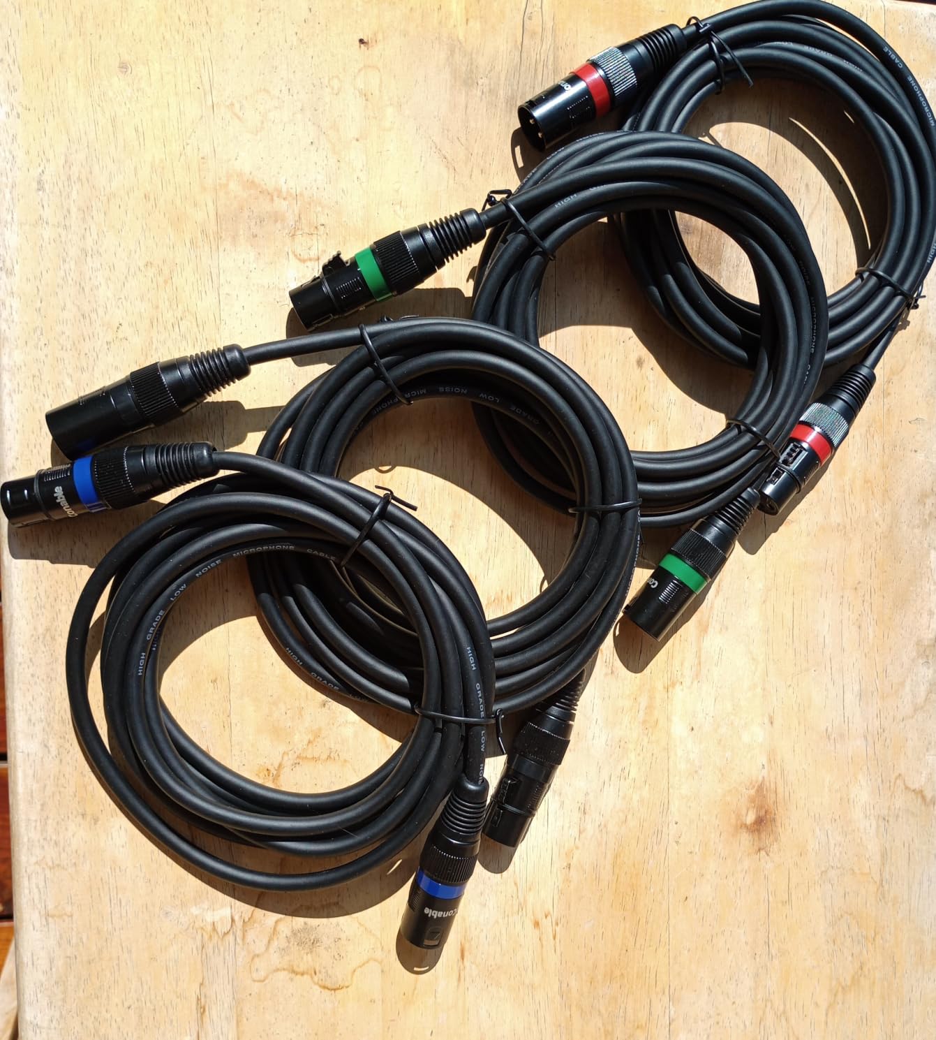 XLR Cables 3ft 2 Pack, Short Microphone Cable OFC Noise Reduction | XLR Male to Female Balanced, Oxygen-Free Copper Nylon Braided customer photo 1