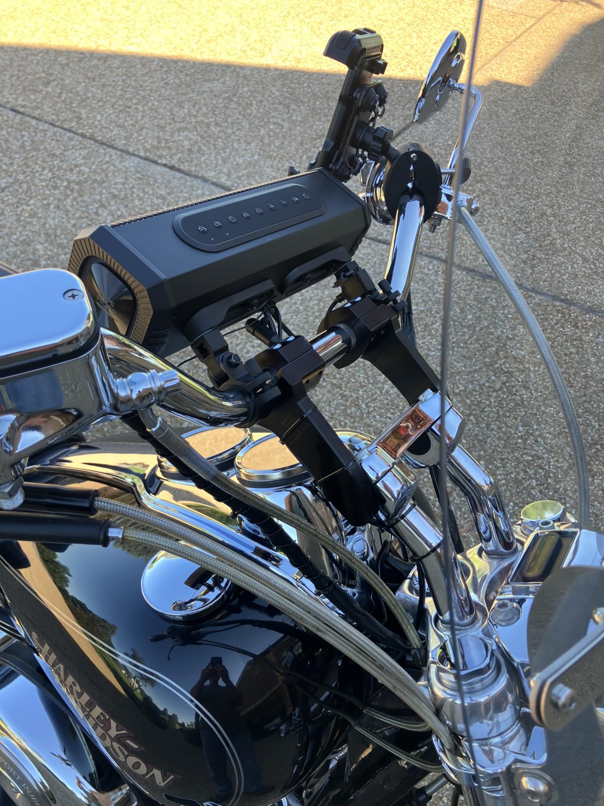 KEMIMOTO 10.6-Inch Motorcycle Bluetooth Speakers 50W RMS Sound Bar with RGB Lights, IP66 Water Resistant customer photo 2