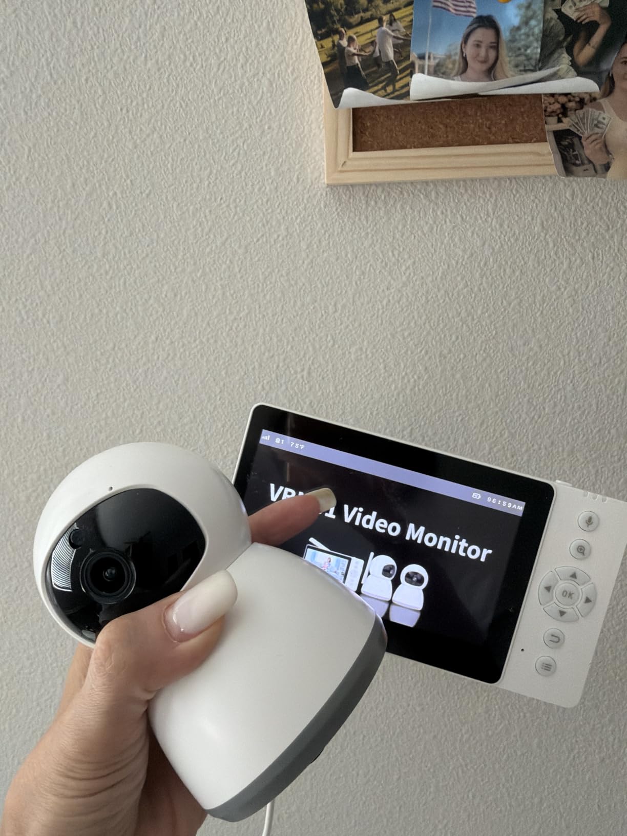 Baby Monitor 1300ft Range, 1080P HD, Pan-Tilt-Zoom, No WiFi, NO app | With 2 cameras, VOX eco mode, 2-way talk, Auto Night Vision, temp monitor, 100% private encrypted link customer photo 1