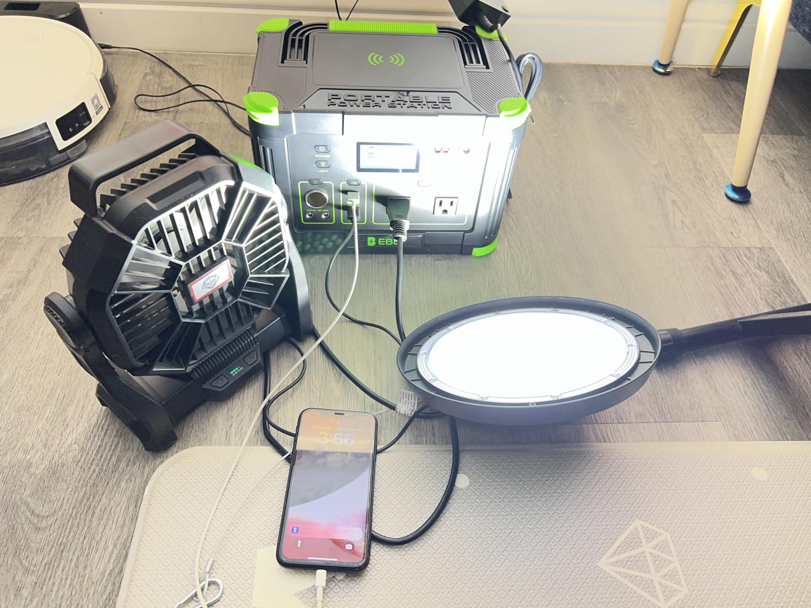 EBL Portable Power Station 1000W Solar Generator 999Wh Fast Charging Backup Battery with 10W Wireless Charging & Multiple Ports for Camping, Home Backup, RV & Off-Grid customer photo 2