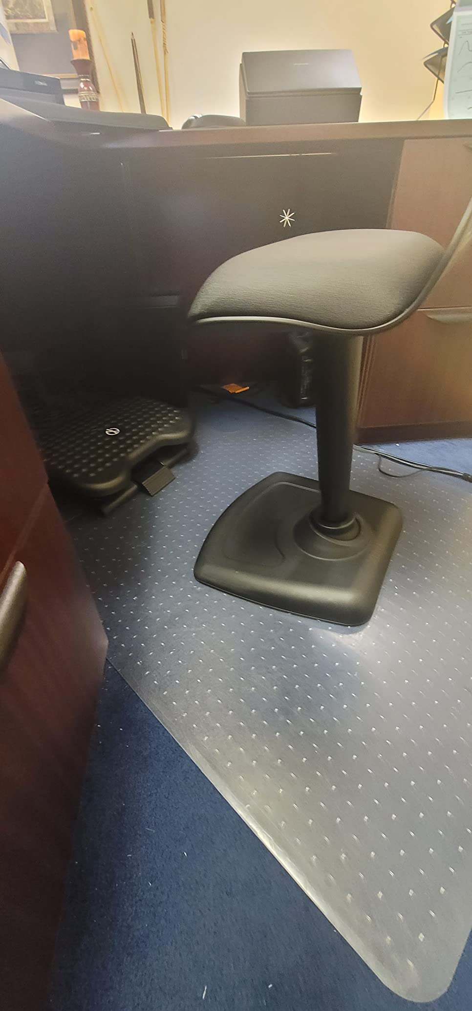 Vari Balance Stool for Standing Desk - Ergonomic Active Sitting for Home Office - Adjustable Height 22