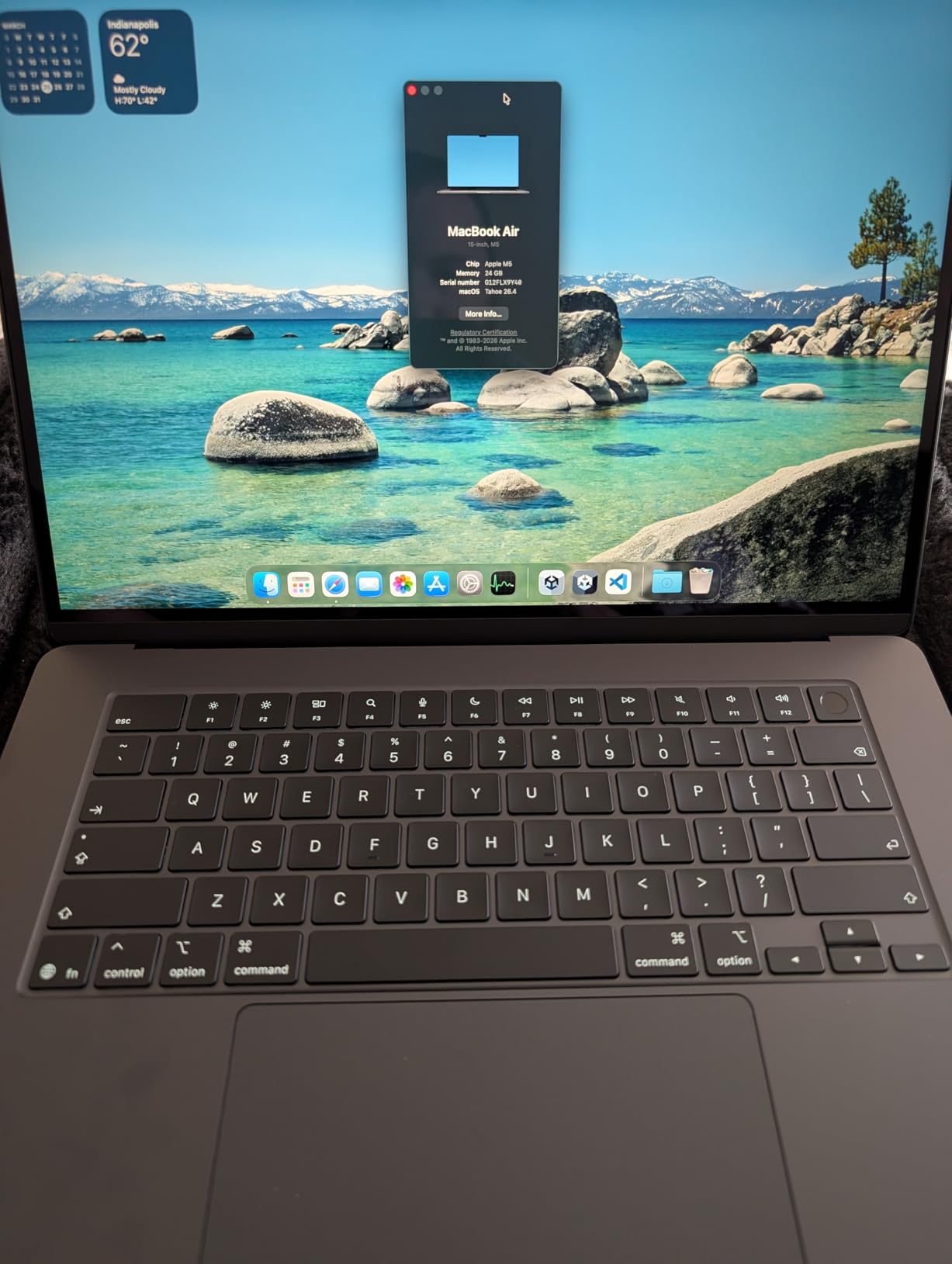 Apple 2026 MacBook Air 15-inch Laptop with M5 chip: Built for AI, 15.3-inch Liquid Retina Display, 24GB Unified Memory, 1TB SSD, 12MP Center Stage Camera, Touch ID, Wi-Fi 7; Midnight customer photo 2