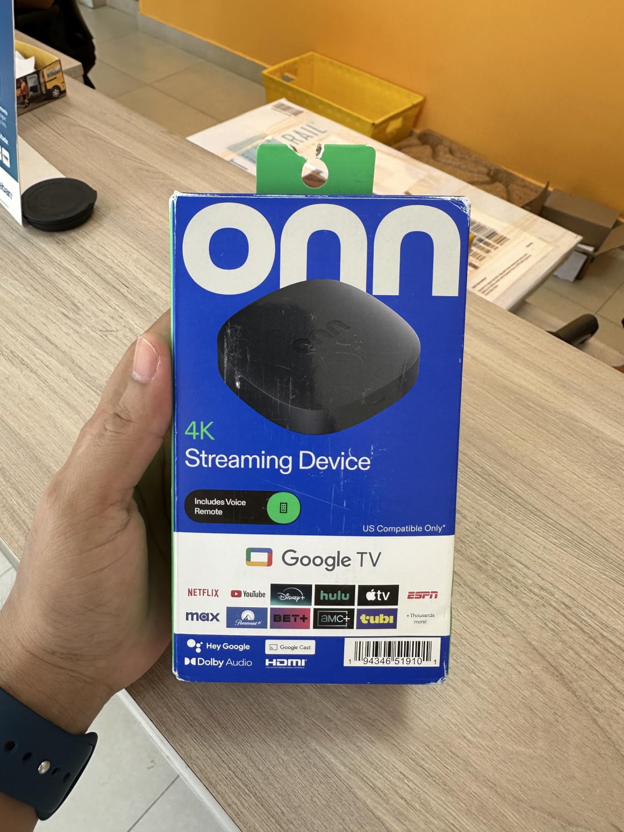 onn. 4K Streaming Device with Google TV, 8GB Storage, 2GB RAM, Ultra HD Smart TV Streaming Player, Voice Remote with Google Assistant, Fast Wi-Fi Streaming, HDMI Media Streamer with Dolby Vision customer photo 2