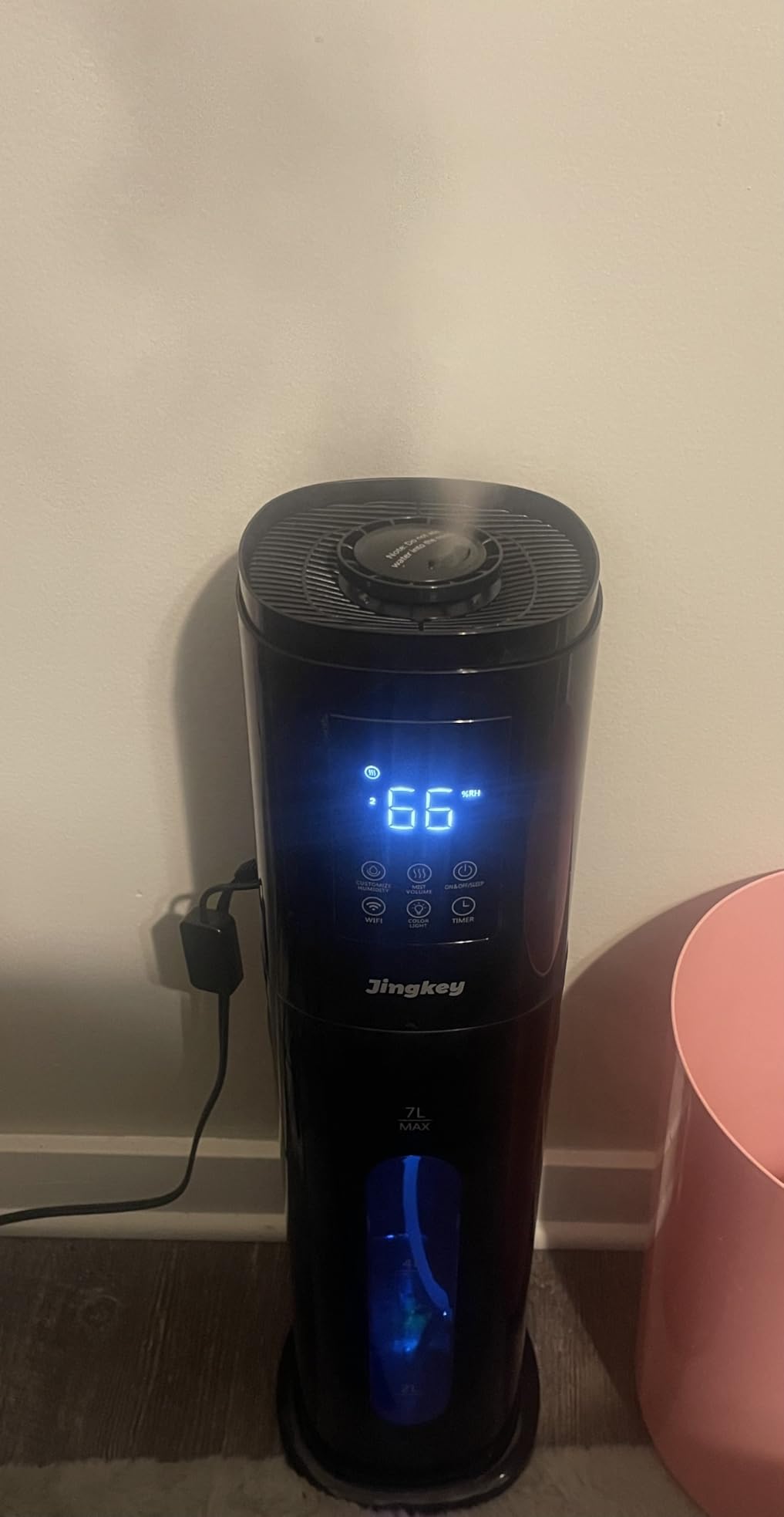 Humidifiers for Bedroom Large Room, 7L/1.85Gal Large Humidifier with Smart App & Remote Control, 4 Mist Levels Cool Mist Humidifiers (Black) customer photo 2