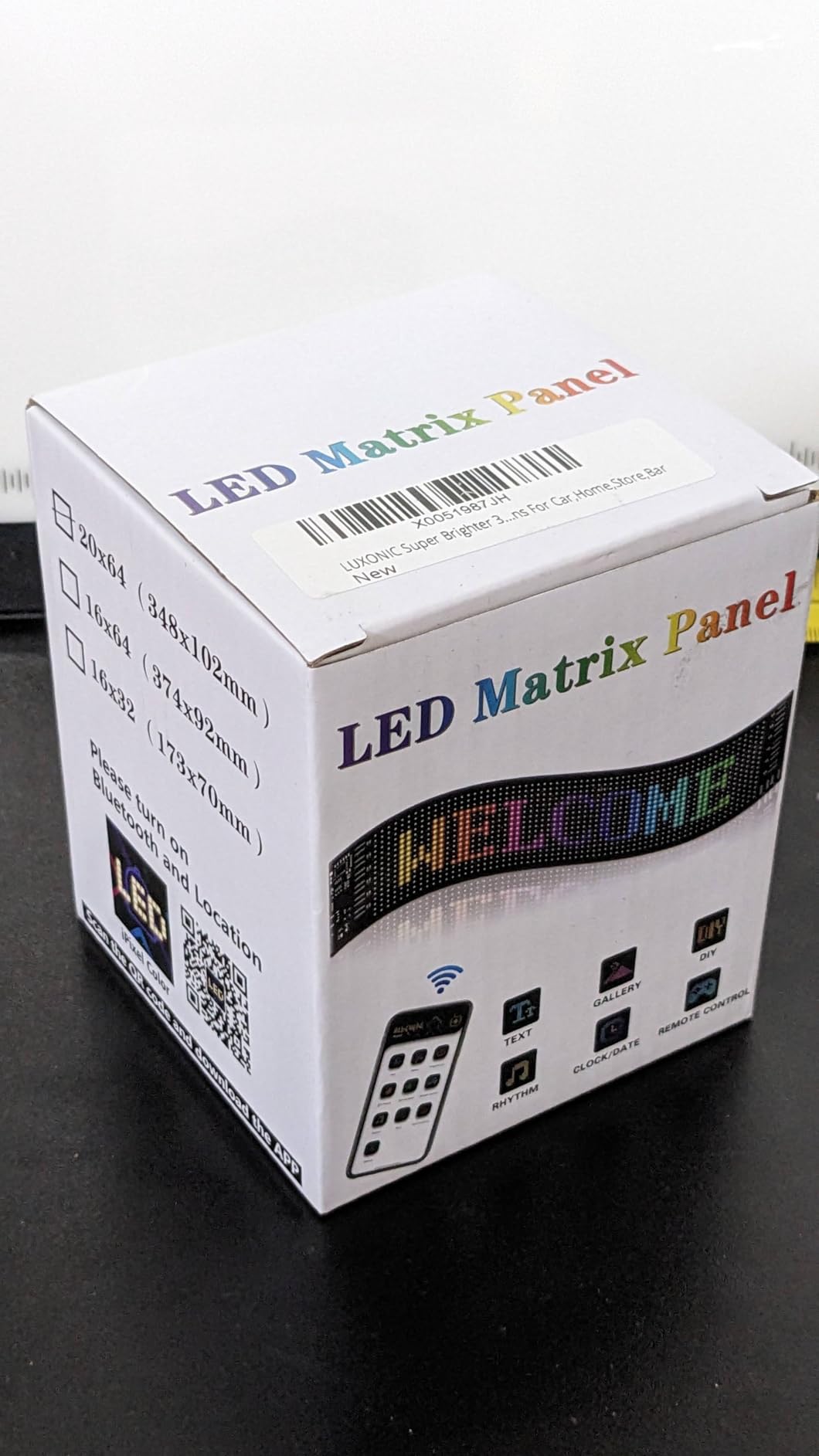 Super Brighter 59.5x12CM USB 5V Bluetooth Scrolling LED Sign | Flexible Programmable Screen with APP Control,Custom Text Pattern Animation, Waterproof RGB Signs for Car,Home,Store,Bar customer photo 1