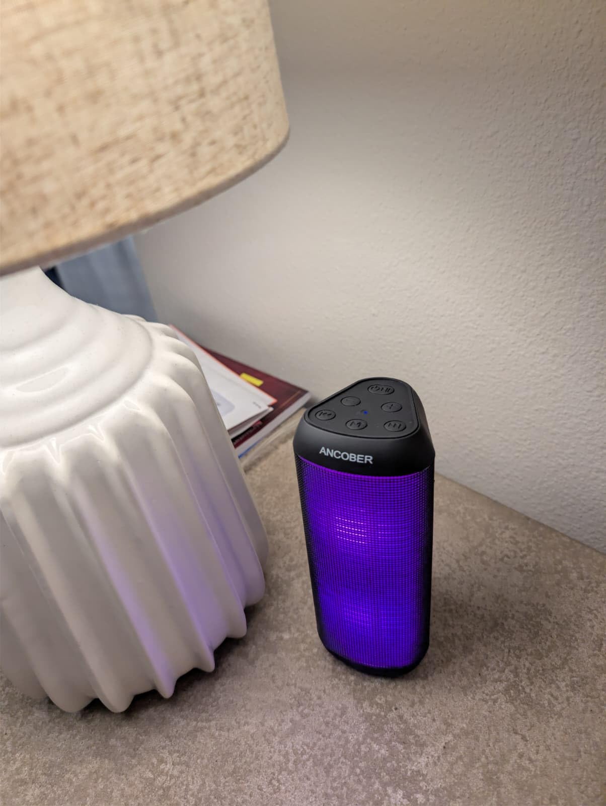 Bluetooth Speaker, Portable Wireless, 20W HD Stereo Loud Sound, 8 Modes LED Light Show, 30H Playtime, IPX4 Waterproof, TWS Pairing, Built-in Mic, BT5.3, for Outdoor, Party, Travel, Home, Ideal Gifts customer photo 1