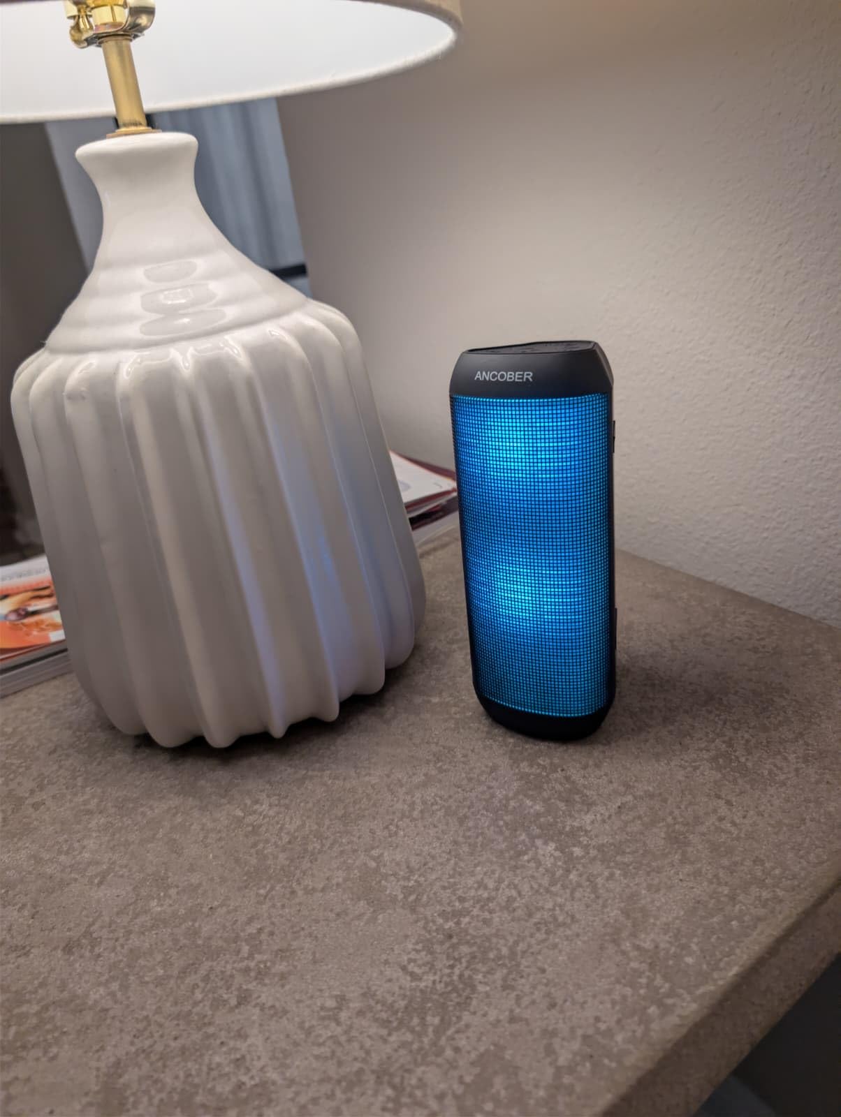 Bluetooth Speaker, Portable Wireless, 20W HD Stereo Loud Sound, 8 Modes LED Light Show, 30H Playtime, IPX4 Waterproof, TWS Pairing, Built-in Mic, BT5.3, for Outdoor, Party, Travel, Home, Ideal Gifts customer photo 2