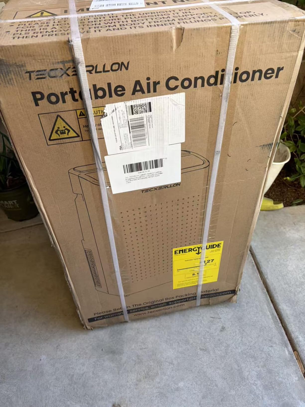 TECXERLLON 15,000 BTU Portable Air Conditioner for Large Room up to 800 Sq. Ft., Quiet 48dB 4-in-1 AC Unit with Dehumidifier, Self-Evaporating, Sleep Mode, Remote & Window Kit customer photo 2