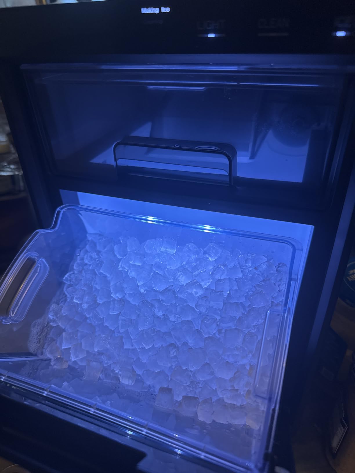 EUHOMY Nugget Ice Maker Countertop, 40Lbs/24H Sonic Ice Maker Machine, Self-Cleaning Pellet Ice Makers with Ice Scoop&Basket, Countertop Pebble Ice Maker for Home/Kitchen/Office customer photo 1
