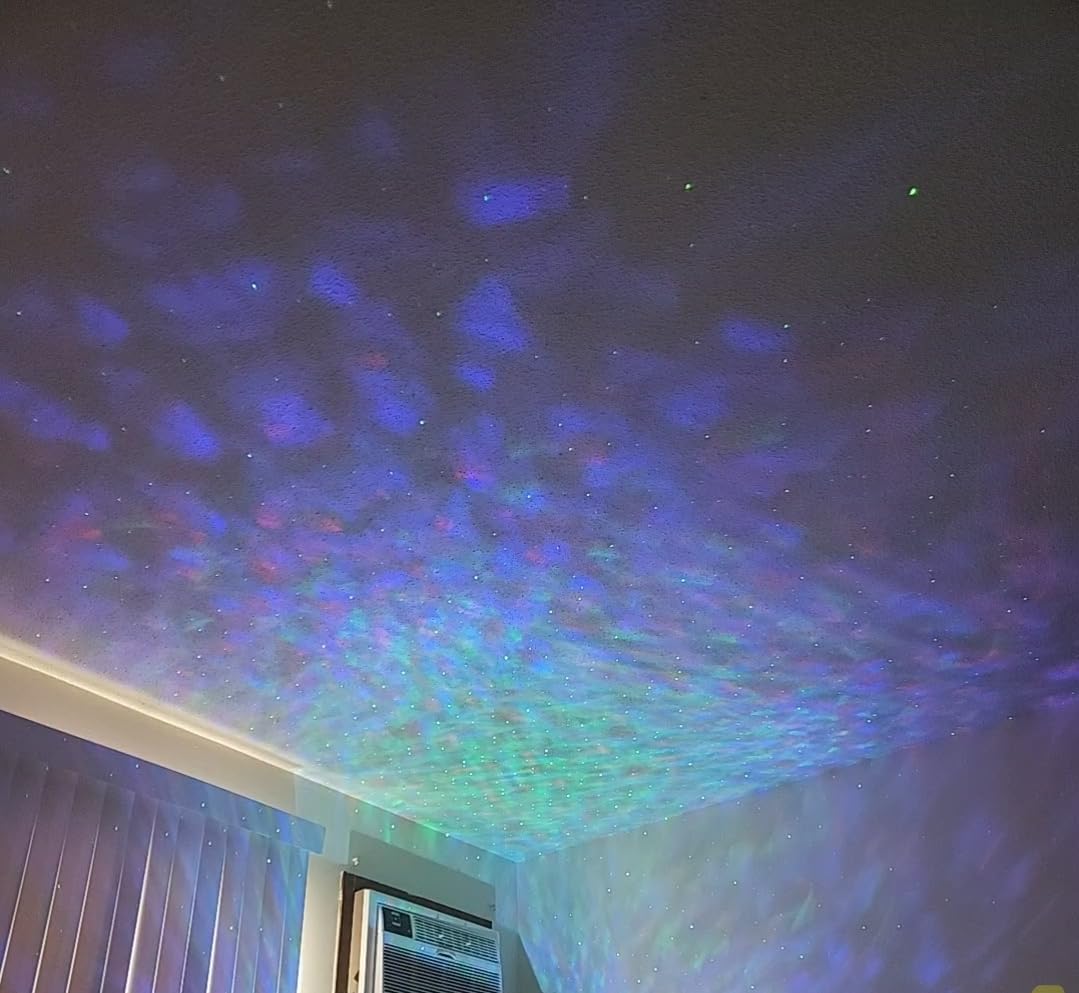 Galaxy Projector for Bedroom, 15 Color Nebula Star Projector with Bluetooth 5.1 Speaker, 8 White Noise Sounds, App & Remote Control, Timer Night Light for Kids Adults Room Decor Gifts (Ivory White) customer photo 2