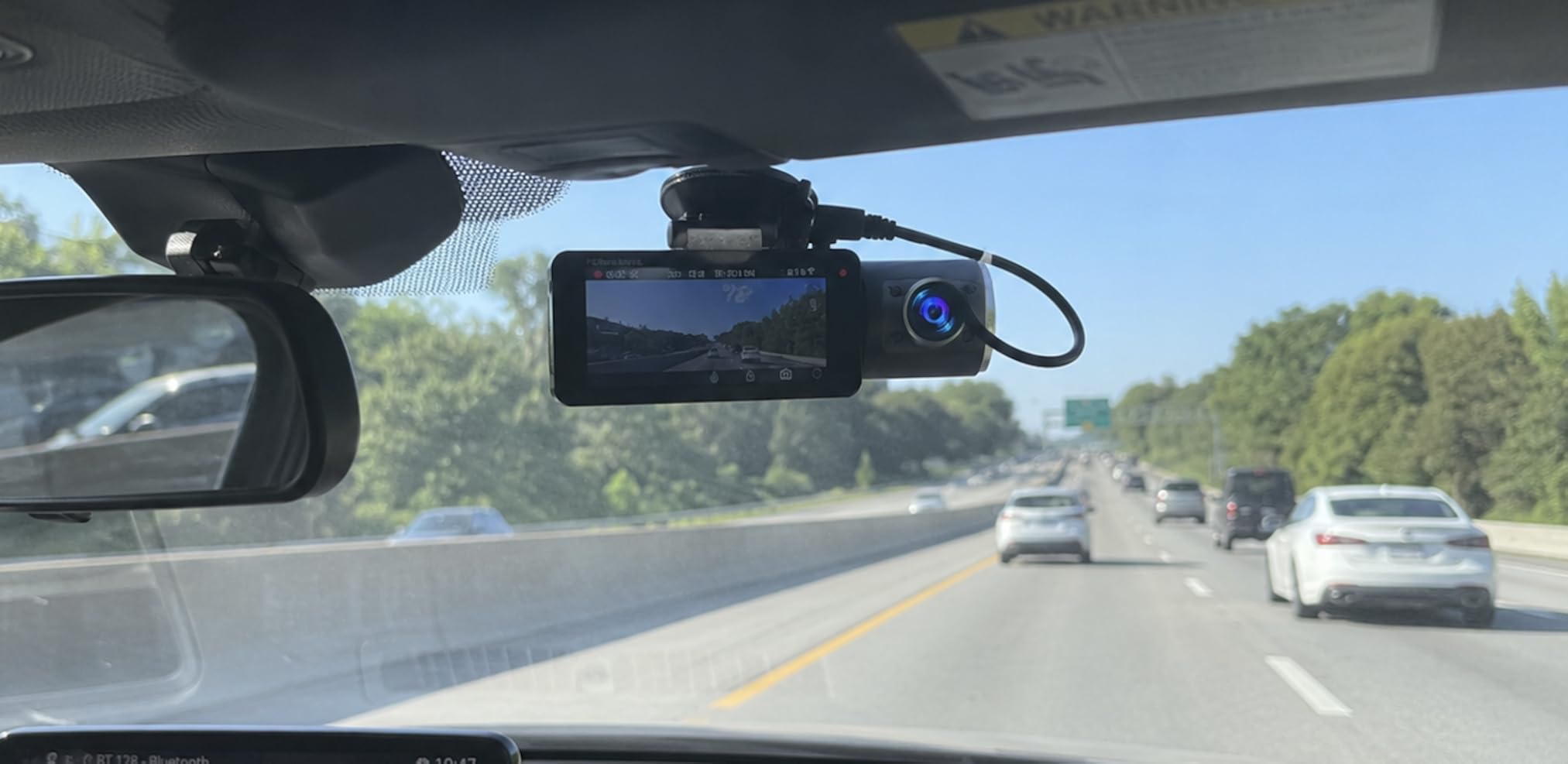 4K Dash Cam Front and Rear, Full HD 3 Channel Dashcam, Free 128GB Memory Card, Built-in 5.8GHz WiFi Built-in GPS, Collision Sensor, Night Vision, 3.16