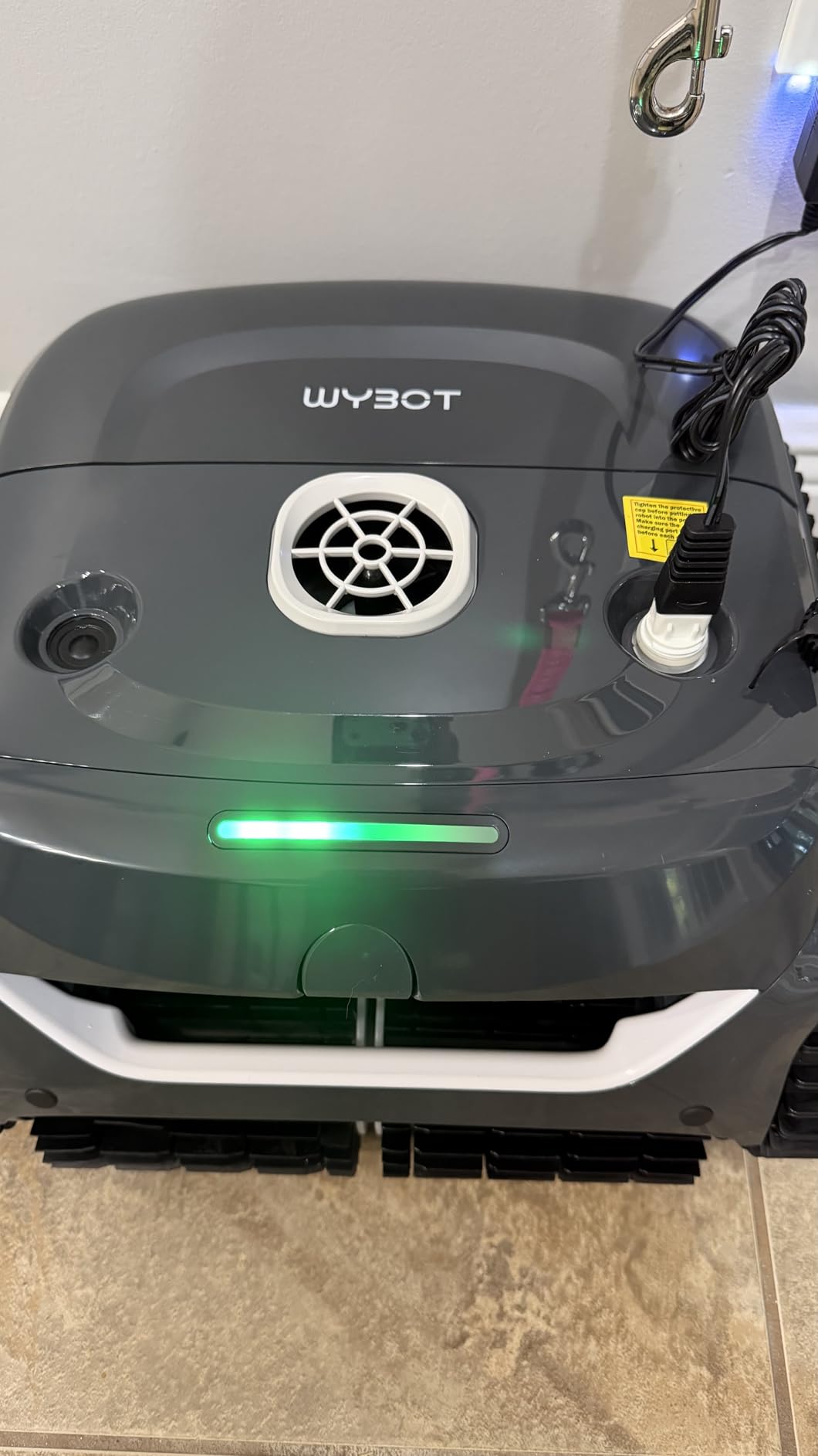 WYBOT C2 Cordless Robotic Pool Cleaner, Pool Vacuum for Inground Pools | Dual Filter with Ultra-fine Filtration, Lasts 180 Mins, Floor, Wall & Waterline Cleaning, App Control, Glossy Black customer photo 1