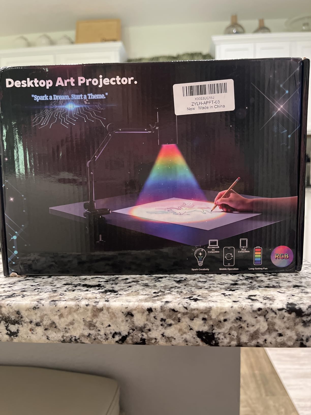 Art Projector for Tracing and Drawing | 5G/2.4G WiFi Projector with App-Free Web Control, Online/Offline Modes & Adjustable Stand for Artists, Cookie Decor customer photo 2