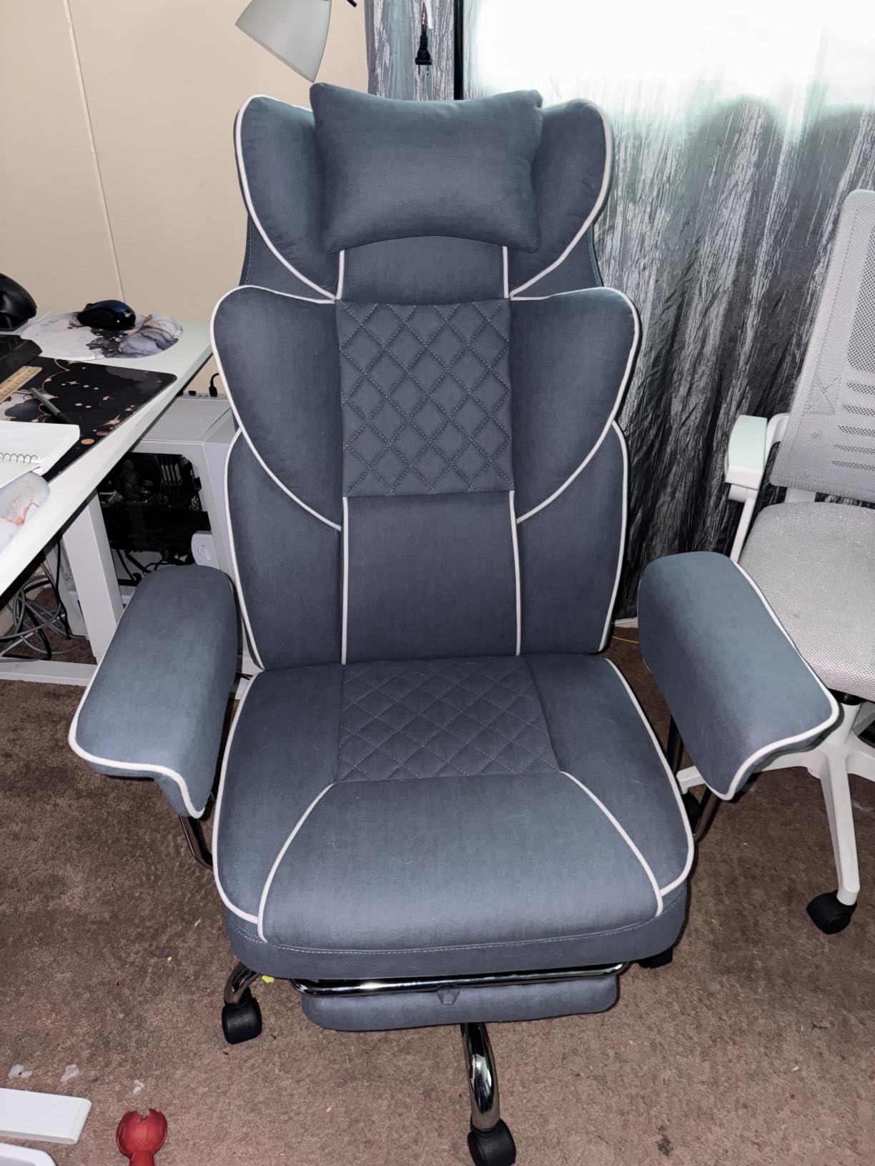 NEO CHAIR Big & Tall Leather Office Chair, High Back, Lumbar Support, Black | Gaming Chair for Adults and Computer Use, Reclining Office Chair with Foot Rest, Massage, Comfy Design and Heavy Duty Support customer photo 1