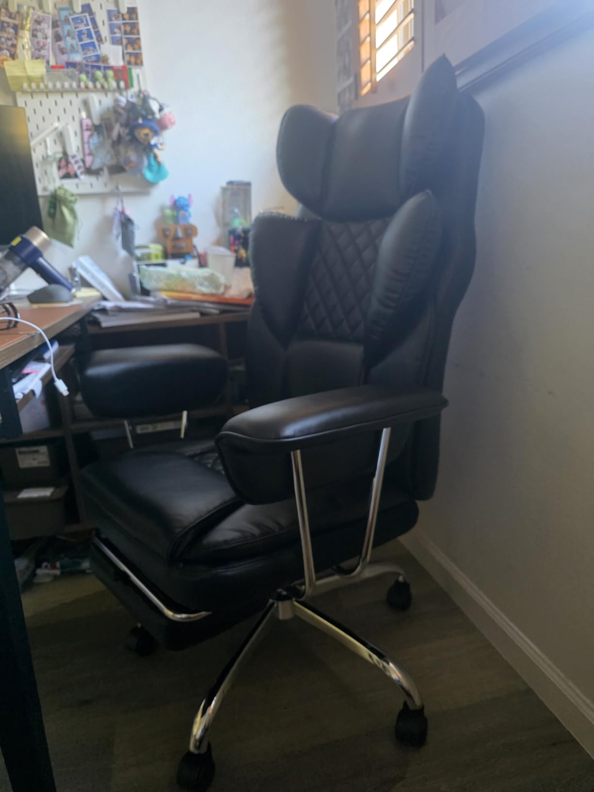 NEO CHAIR Big & Tall Leather Office Chair, High Back, Lumbar Support, Black | Gaming Chair for Adults and Computer Use, Reclining Office Chair with Foot Rest, Massage, Comfy Design and Heavy Duty Support customer photo 2