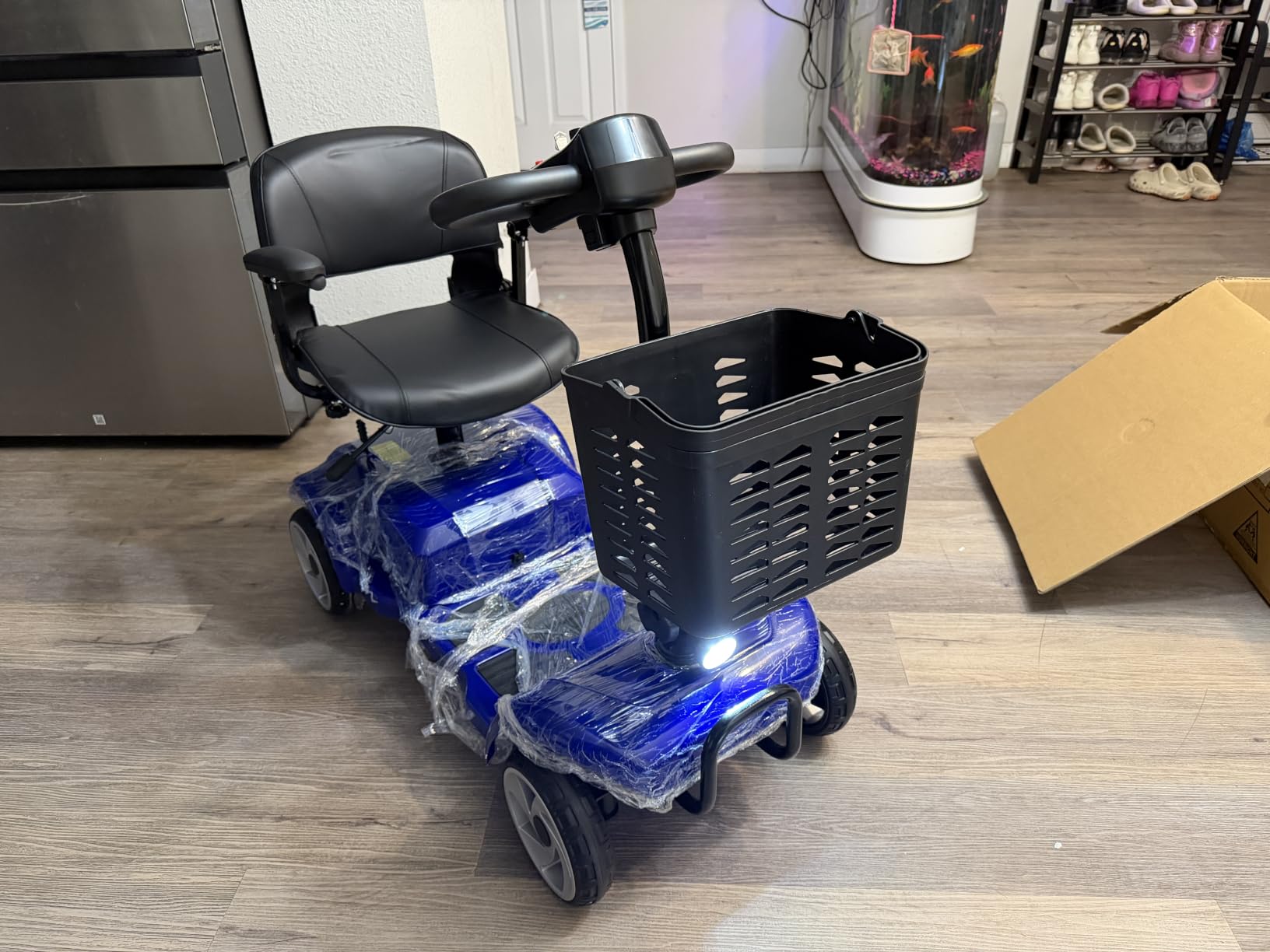 4 Wheel Mobility Scooters for Seniors& Adults, 20 Miles, 6.2 MPH | All Terrain Powered Mobility Scooters, Lightweight Foldable Mobility Scooter with LED Headlight&Front Basket customer photo 2