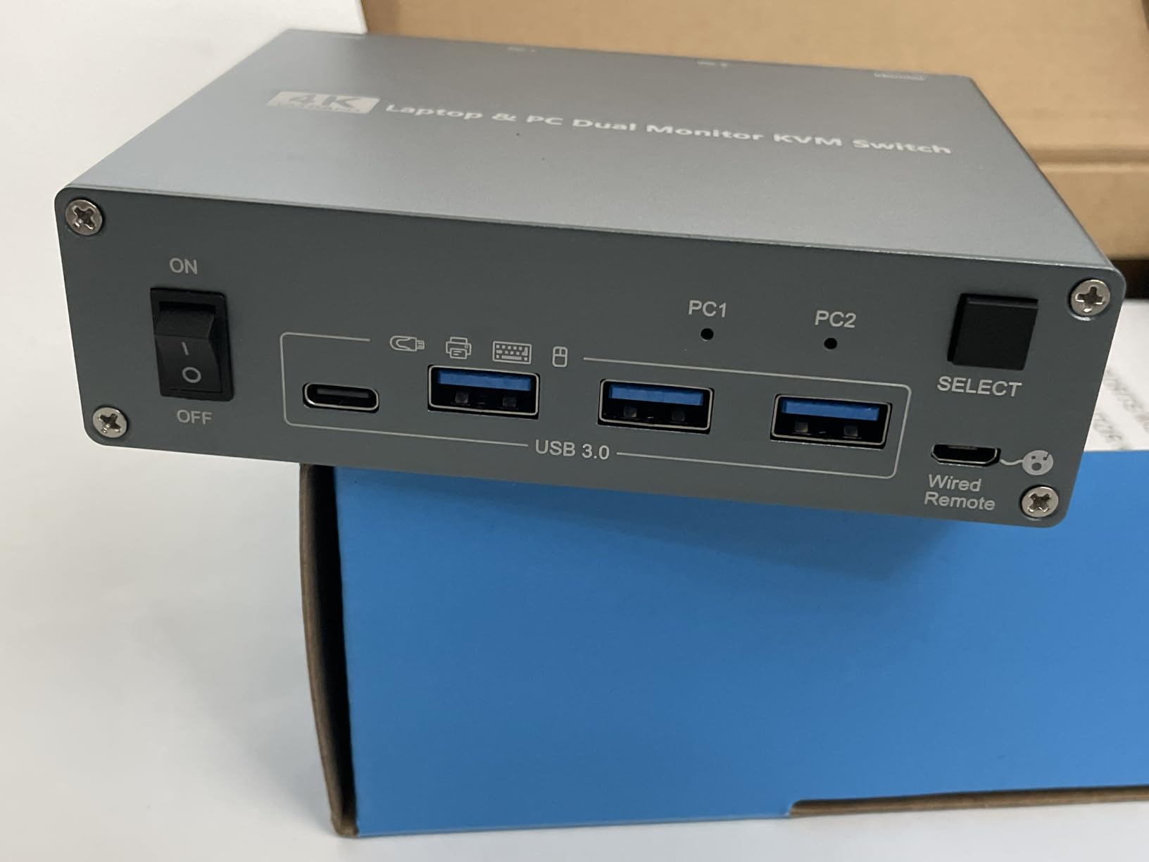 2 Port USB-C KVM Switch 2 Monitors 2 Laptops Dual Monitor KVM USB-C Docking | KVM Switch USB-C 2 Computers Share 2 Monitors, Dual 4K@60Hz Output, 5Gbps USB Data, PD 100W Charging, No Driver Required customer photo 1