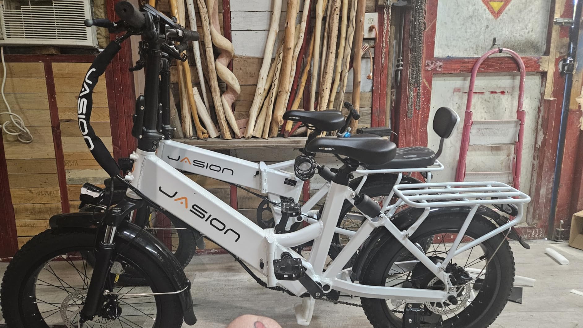 Jasion Thunder/PRO/ST Electric Bike,2000W/1800W Peak Ebikes for Adults,26''Fat Tire Best Ebike for Men,90/80 Miles with 1040Wh/864Wh Battery,35/30+MPH Max Speed Bicycles,500/400LB Capacity,Patent customer photo 2