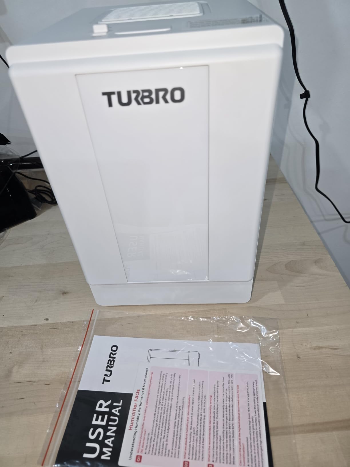 TURBRO 4L Stainless Steel Warm Mist Humidifier, 500mL/h Steam Vaporizer | Dishwasher Safe, Filter-Free, ETL-Certified, Auto Shut-off, Child Lock, No White Dust, Sleep Mode for Bedroom customer photo 1