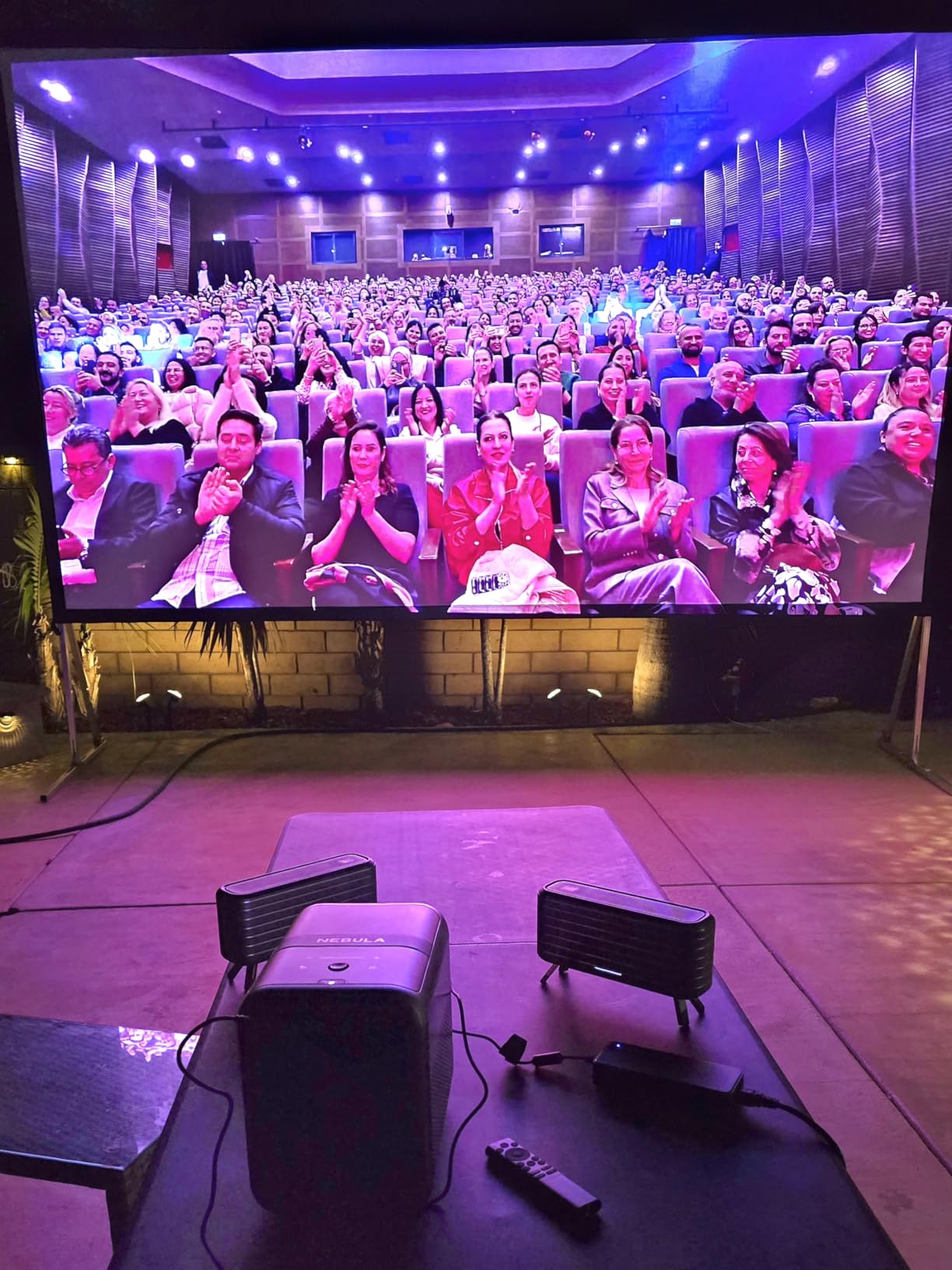 NEBULA X1 Triple Laser Projector with SpaceFlow 4K AI Mapping Kit, 3,500 ANSI Lumens, Dolby Vision, 56,000:1 Contrast, 40W Sound, 100+ Ready-to-Use Templates customer photo 1