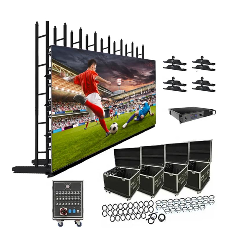 LED Video Wall Panel, Rental LED Display Screen, Giant Stage Backdrop Advertising Screen, P2.91 P3.9 P4.81 Modular LED Display for Events & Commercial Advertising (16, P3.91, 50*100cm(1.64ft*3.28ft)) customer photo 2