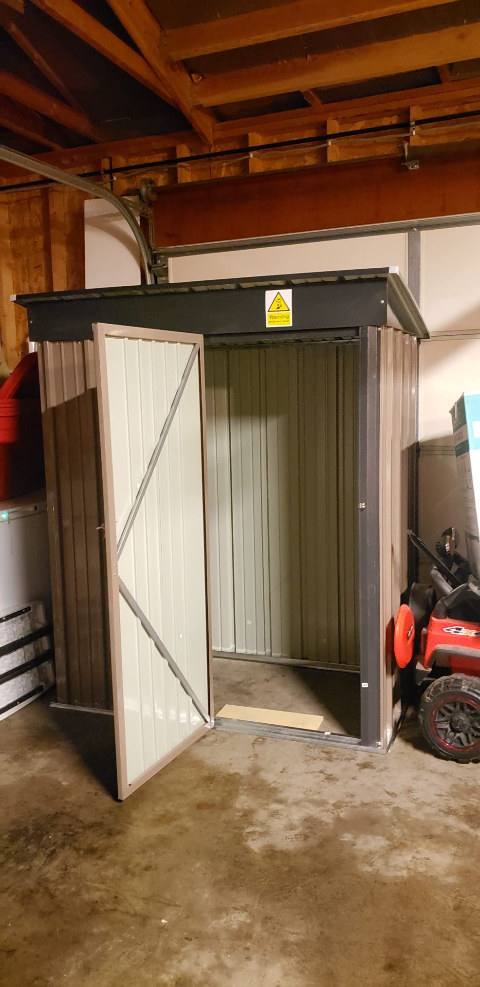 UDPATIO Outdoor Resin Storage Shed 8x10 FT, Plastic Sheds, Dark Grey | 2 Windowns, 12mm resin, with Floor, lockable Door, waterproof, UV resistant, quick assembly, space-saving for Patio Backyard customer photo 1