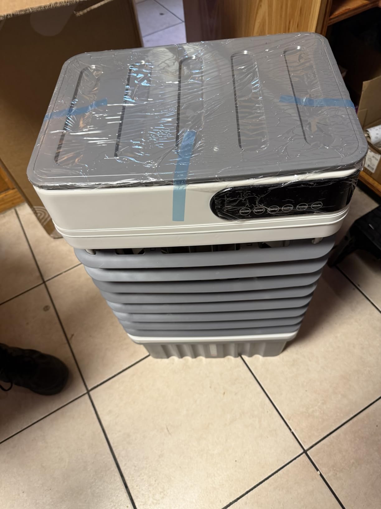 3000CFM Swamp Cooler, 4-IN-1 Evaporative Air Conditioners With 9.2 Gal Water Tank, 4 Ice Packs, Remote, 12H Timer, 120°Oscillation, 36