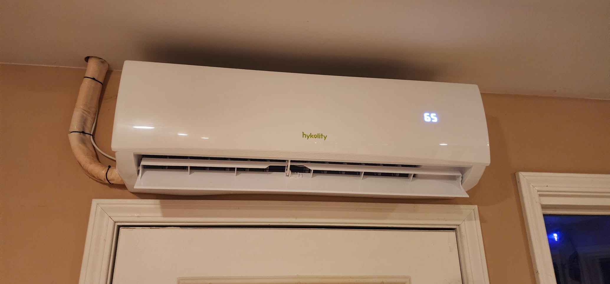 Hykolity Wifi Enabled 12000 BTU Mini Split Air Conditioner & Heater | 20 SEER2, 115V Ductless Inverter, Cools up to 750 Sq.Ft, Heat Pump Included, Installation Kits Included customer photo 1