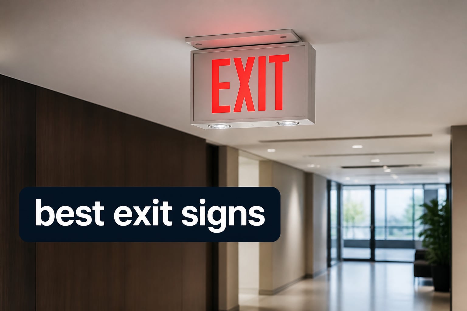best exit signs